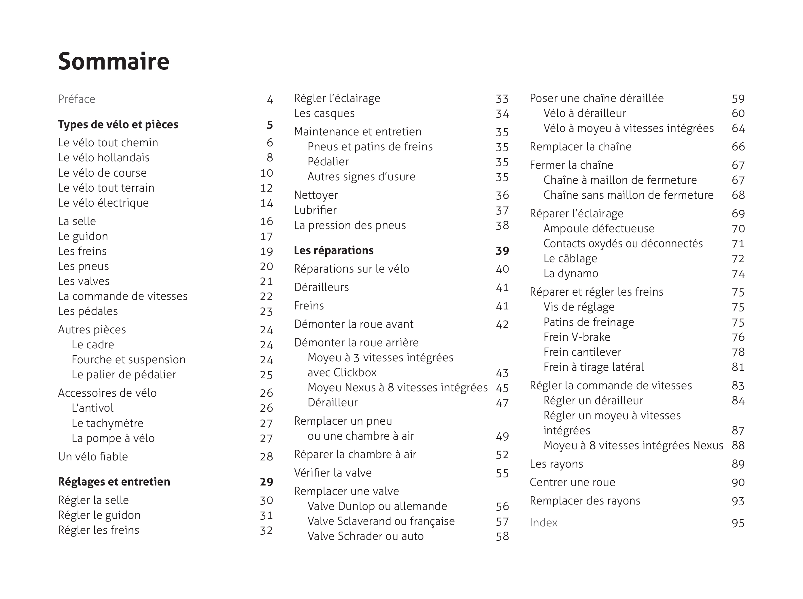 ENTRETENIR ET REPARER SON VELO