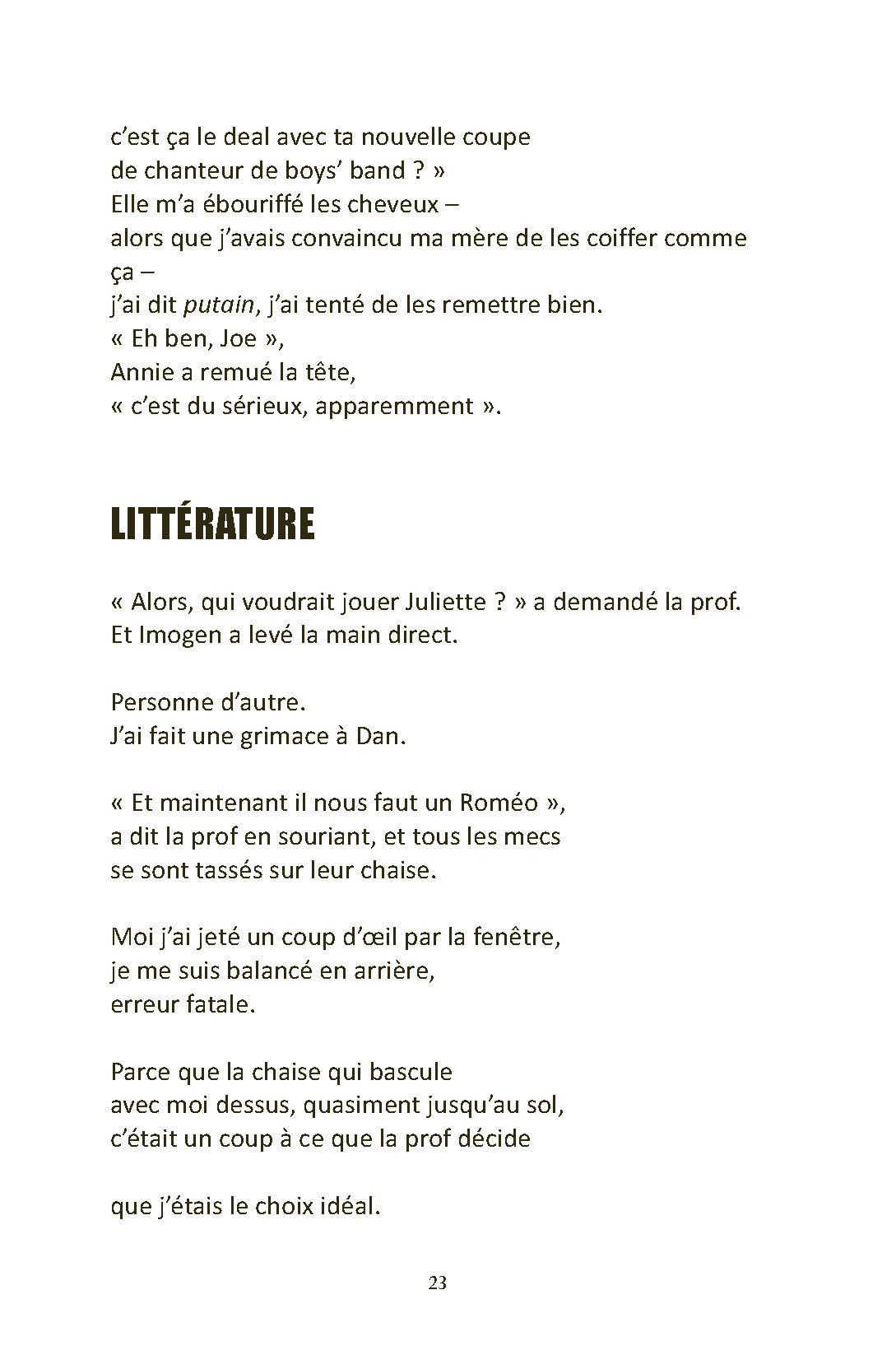 SORTIE DE ROUTE
