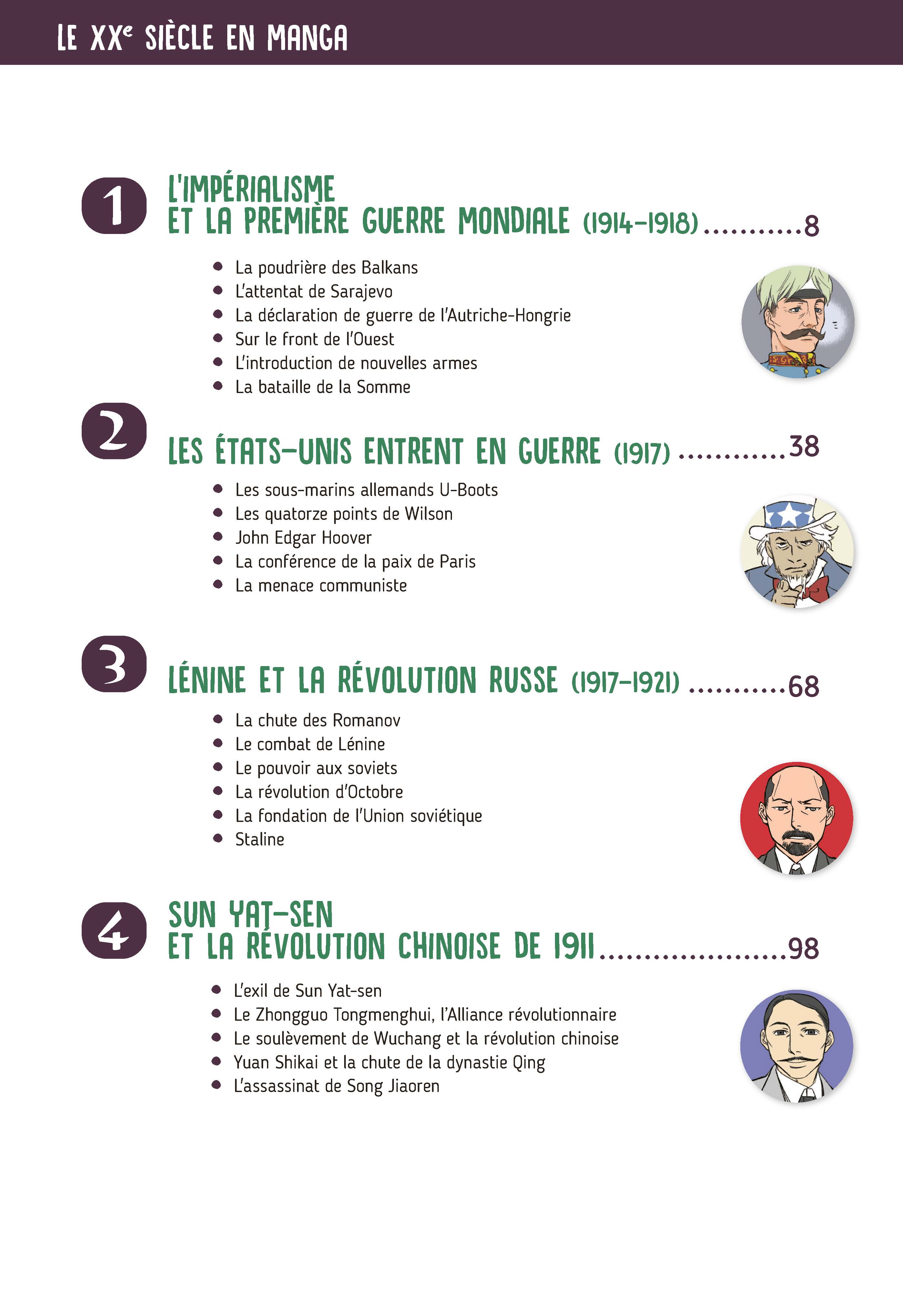 LE XXE SIECLE EN MANGA T1 DE LA PREMIERE GUERRE MONDIALE A LA CRISE DE 1929
