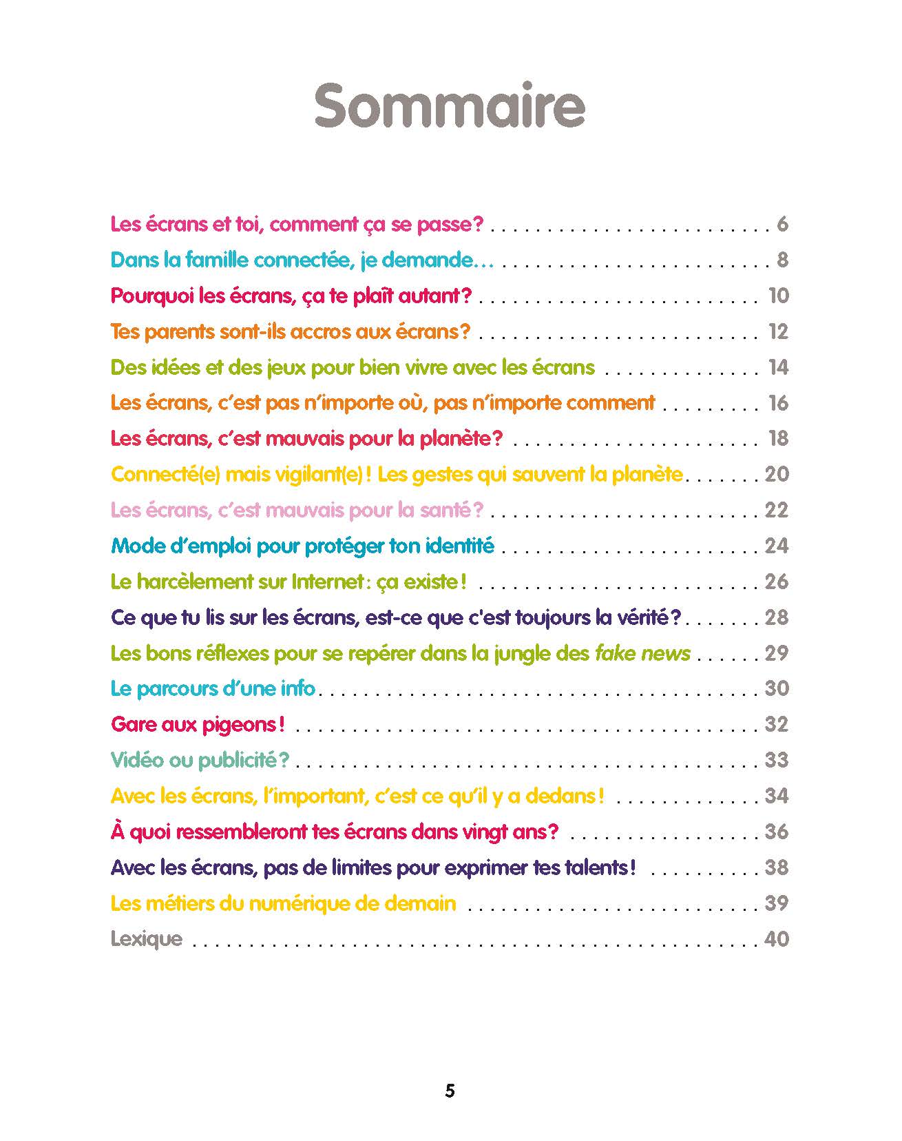 LE PETIT LIVRE POUR BIEN VIVRE AVEC LES ECRANS