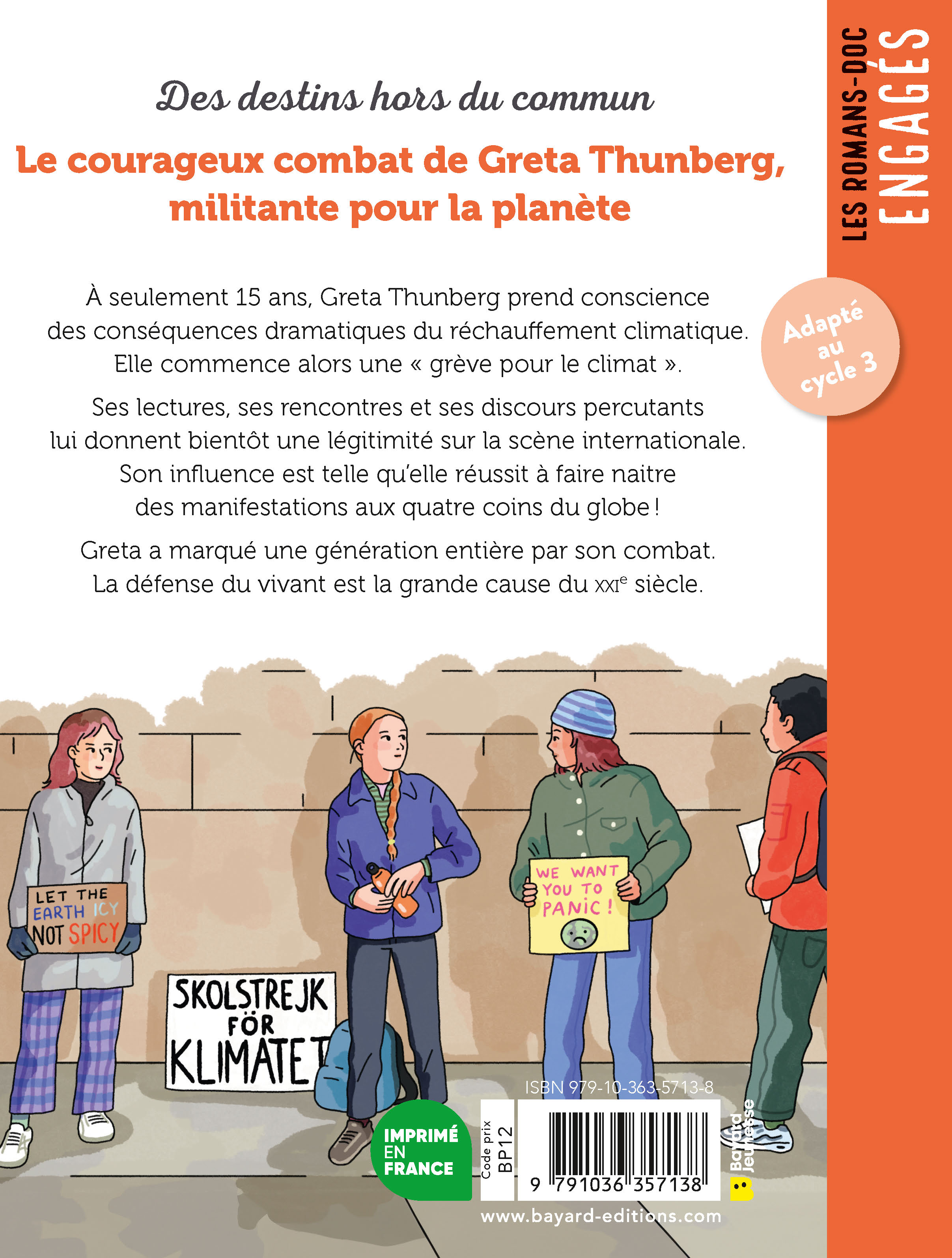 LE COURAGEUX COMBAT DE GRETA THUNBERG, MILITANTE POUR LA PLANETE