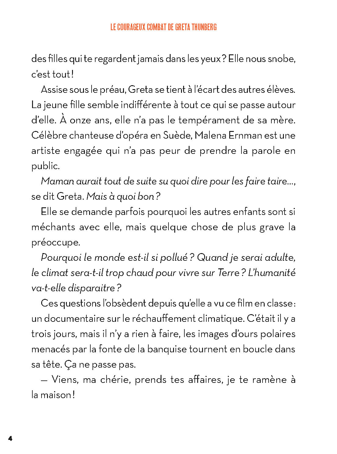 LE COURAGEUX COMBAT DE GRETA THUNBERG, MILITANTE POUR LA PLANETE