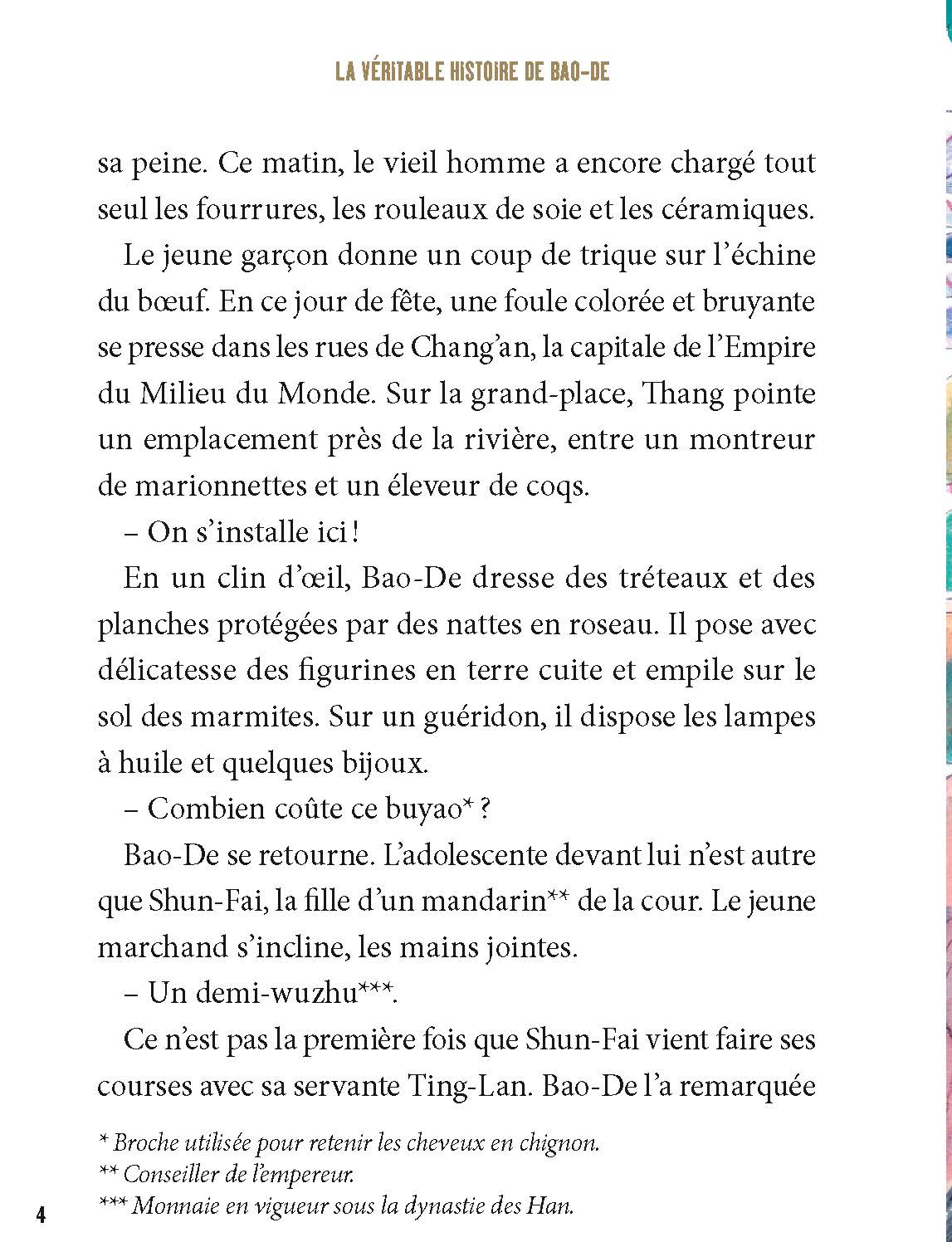 LA VERITABLE HISTOIRE DE BAO-DE, MARCHAND AU TEMPS DE LA CHINE IMPERIALE
