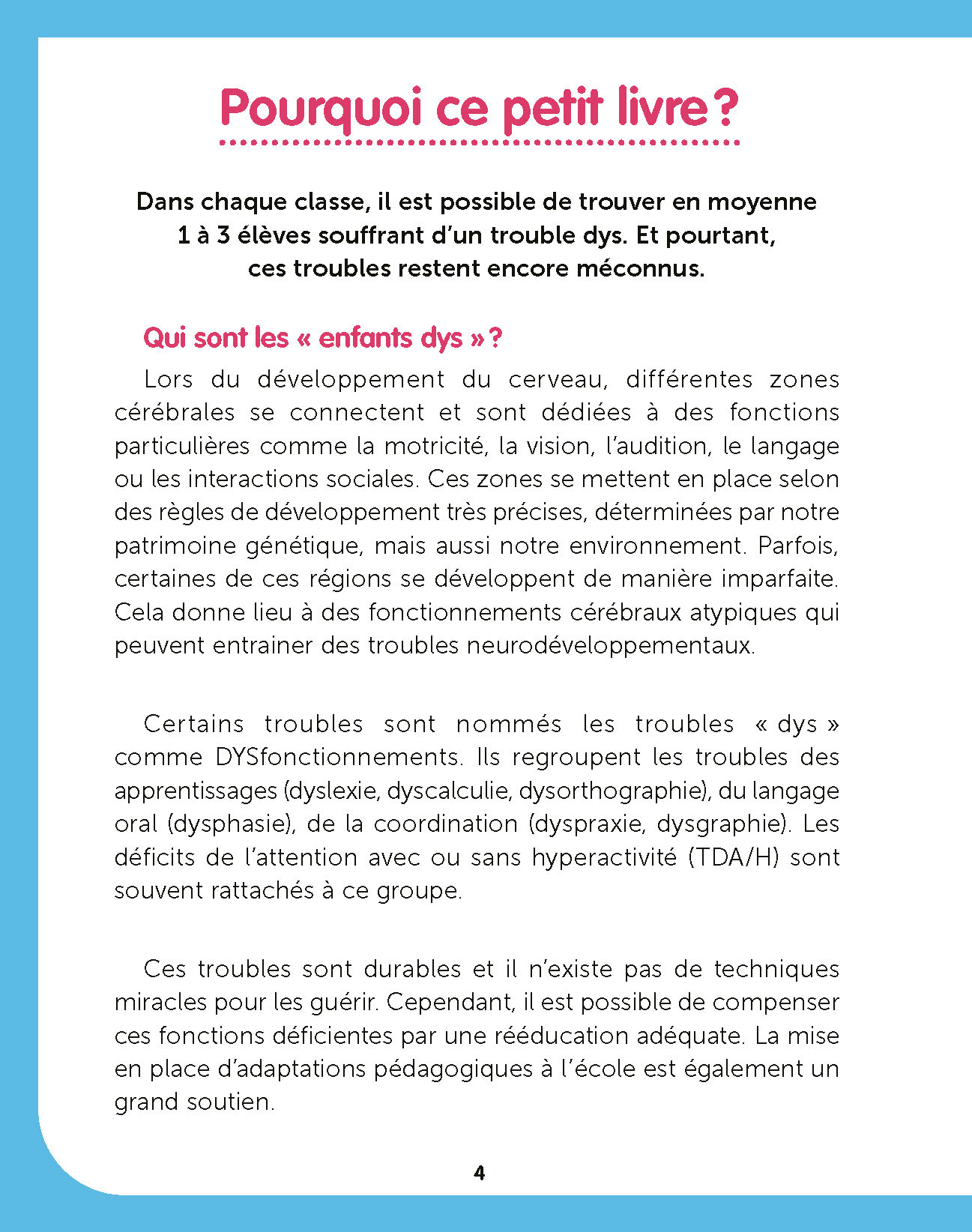 LE PETIT LIVRE POUR BIEN GRANDIR AVEC UN TROUBLE DYS