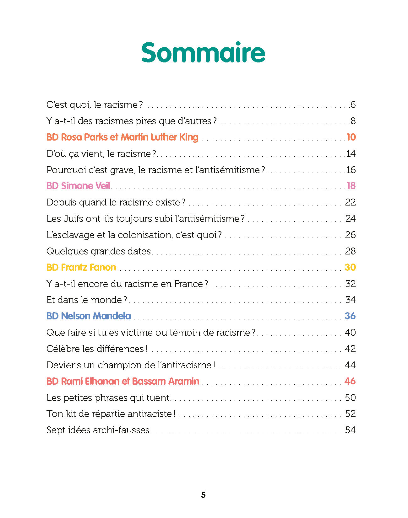 LE PETIT LIVRE POUR DIRE NON AU RACISME ET A L