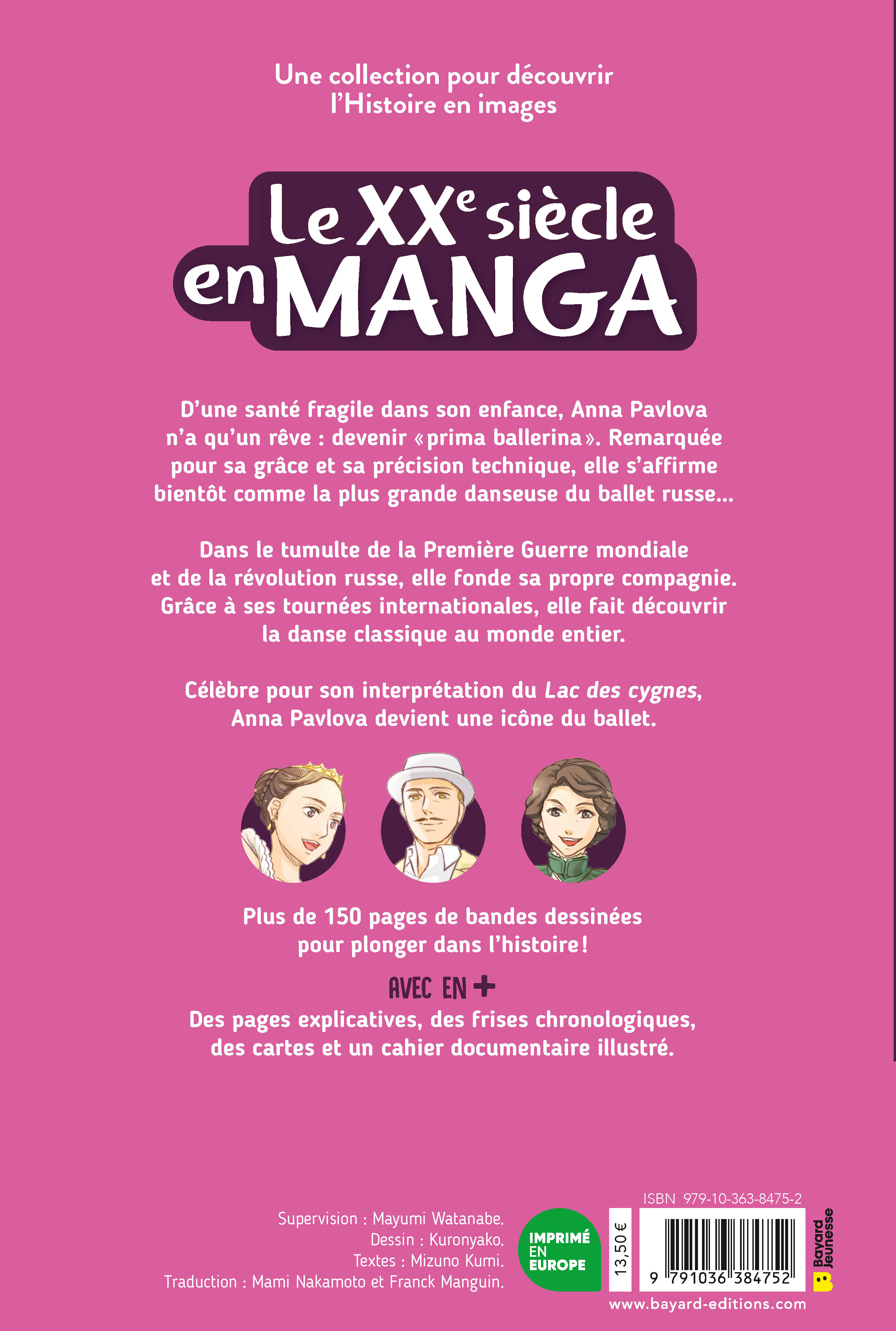 ANNA PAVLOVA, LA DANSE CLASSIQUE EN MANGA