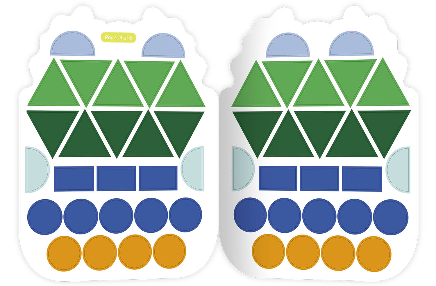 Gommettes Formes - Coucou Petit Renne Gommettes Formes - Coucou Petit Renne