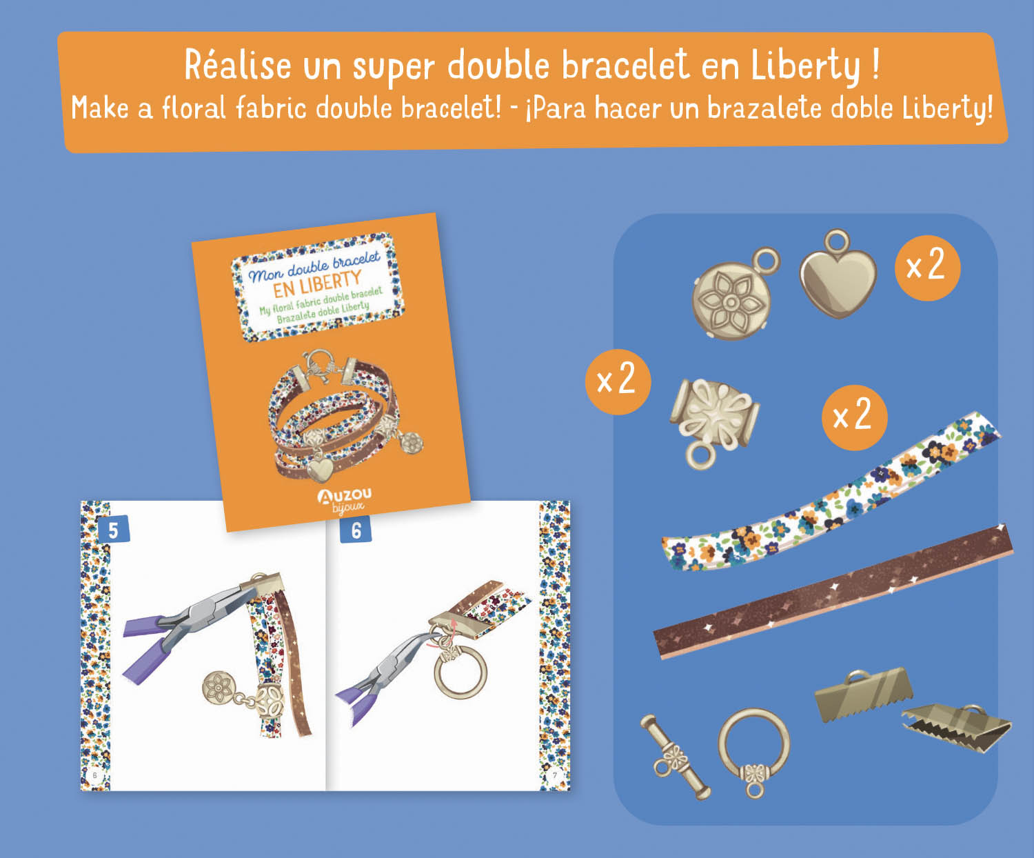 Mon double bracelet en Liberty (édition 2021)