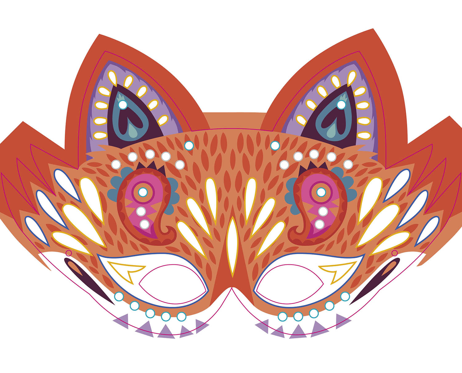 Strass et stickers pailletés - Masques pailletés