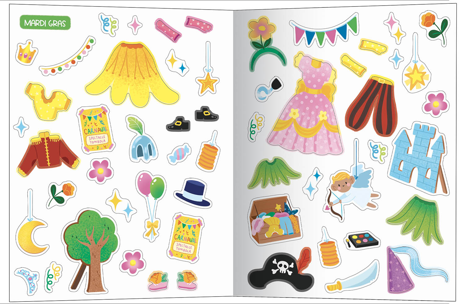 Mes 500 Autocollants Créatifs - Carnaval Mes 500 Autocollants Créatifs - Carnaval