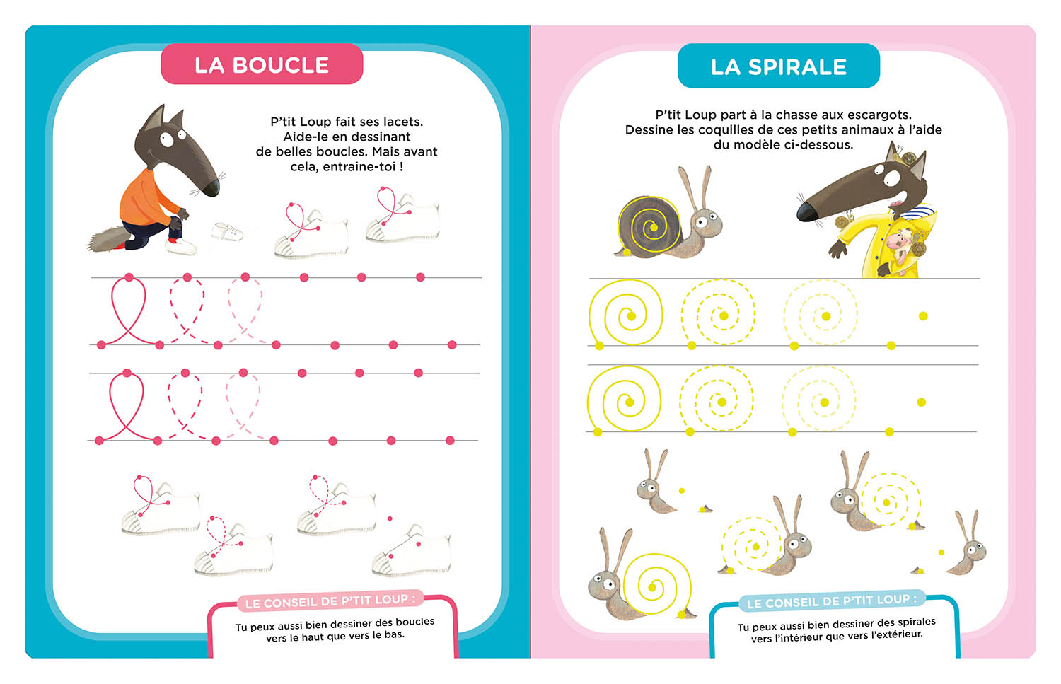 P'tit Loup Mes Activités Effacables - Les Tracés