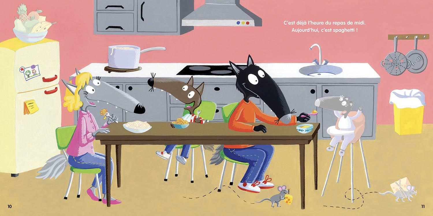 P'tit Loup La Journée De P'tit Loup Autocollants