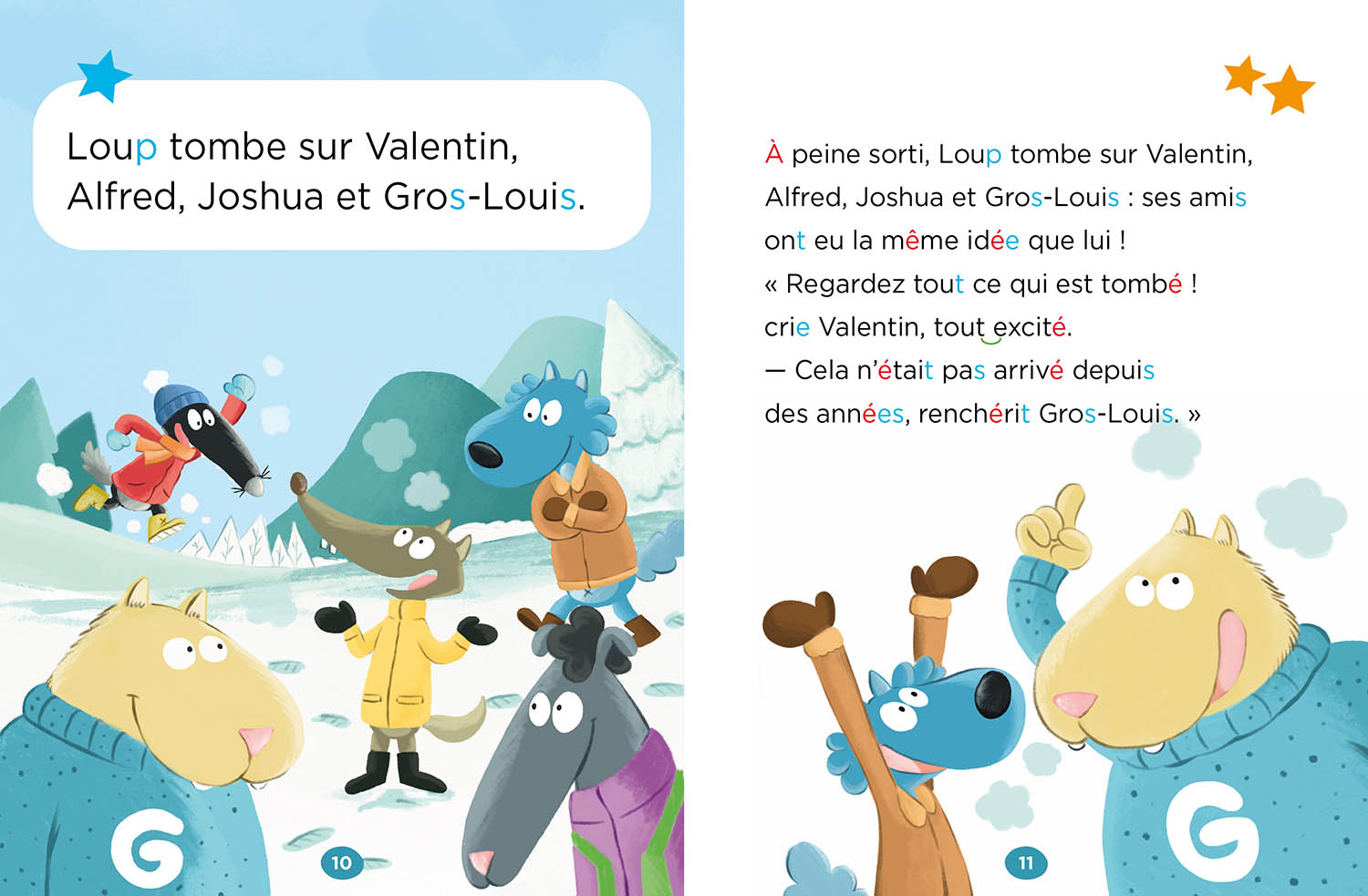 LA FORET SOUS LA NEIGE NIV2 - MES LECTURES DE CP AVEC LOUP