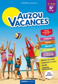 Auzou vacances - De la 6e à la 5e