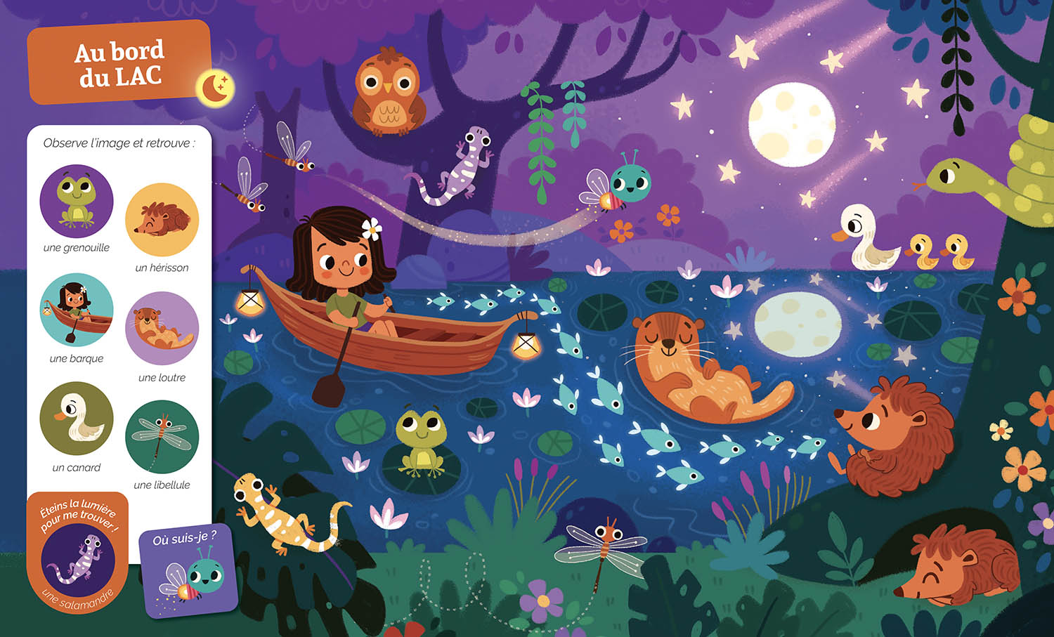 CHERCHE ET TROUVE DES TOUT-PETITS - QUI BRILLE DANS LA NUIT