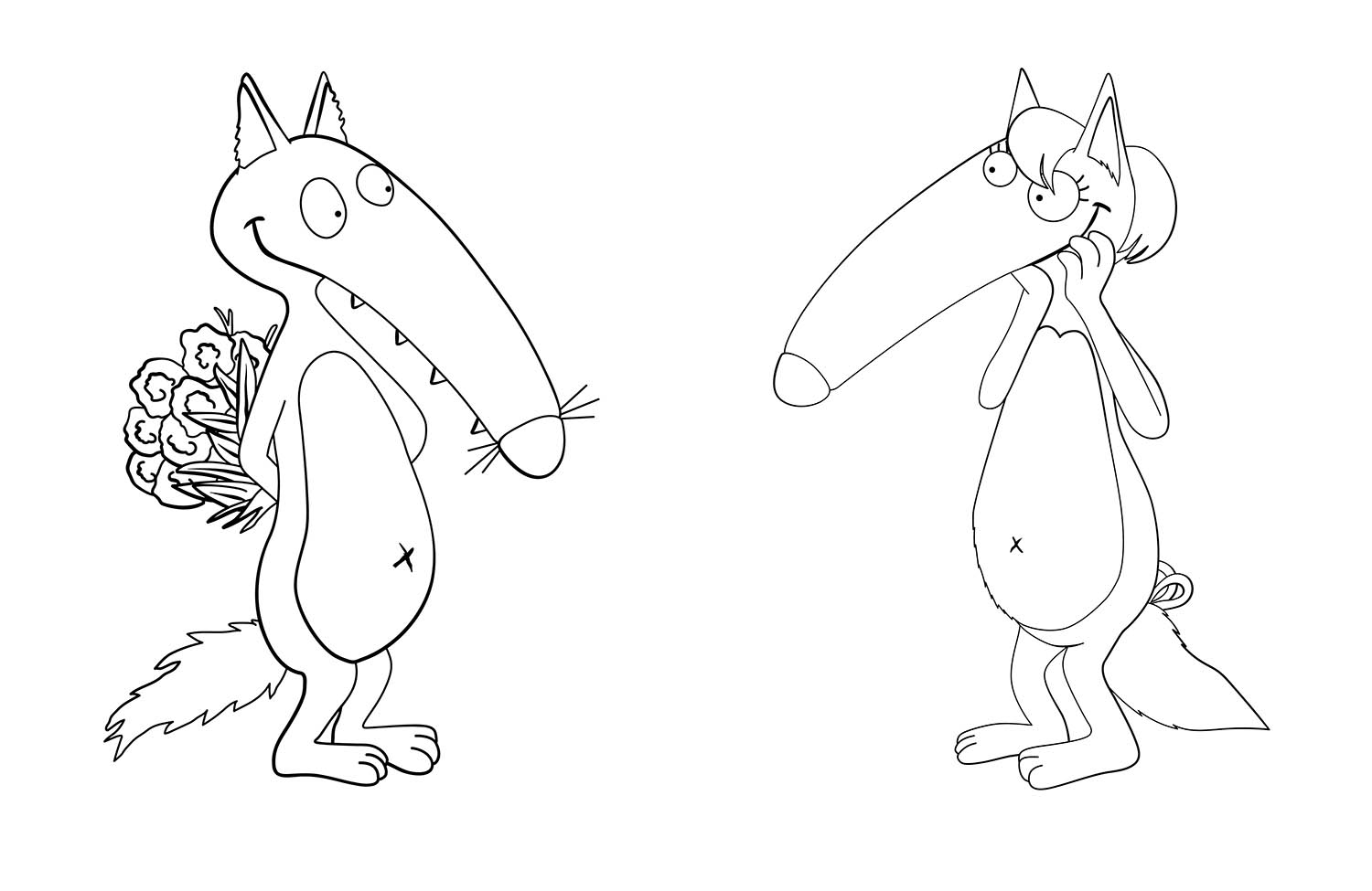 CAHIER DE COLORIAGE LOUP