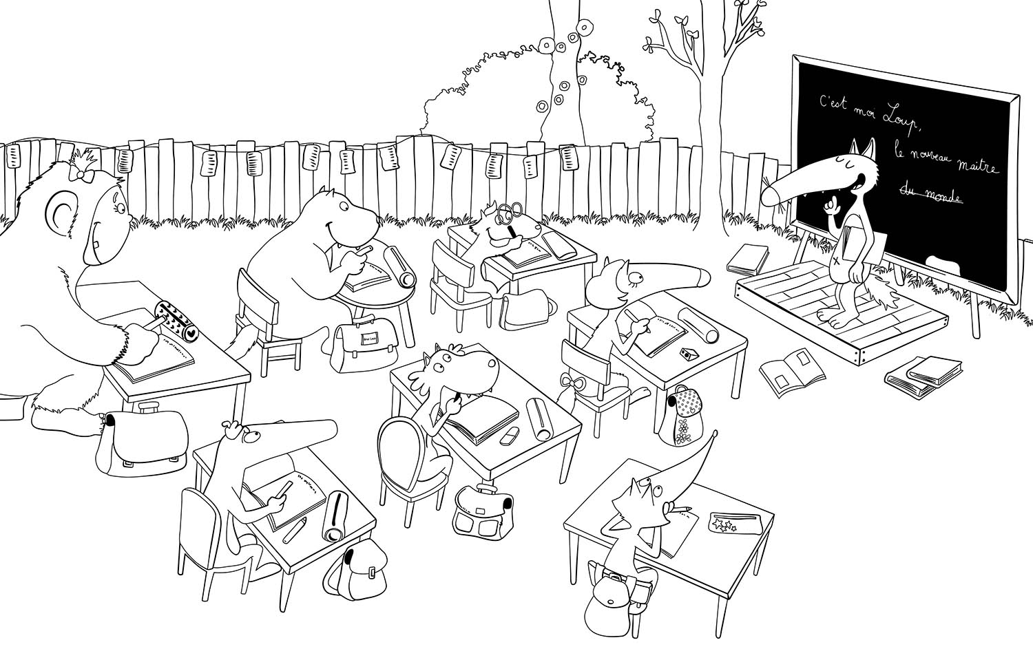 CAHIER DE COLORIAGE LOUP
