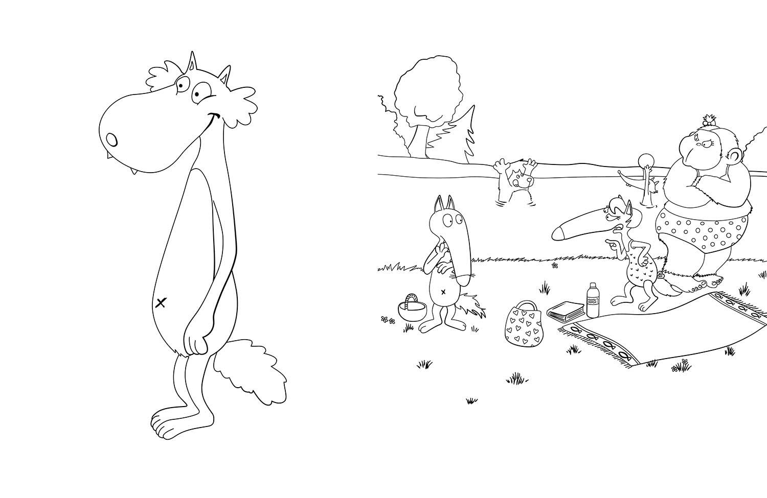 CAHIER DE COLORIAGE LOUP