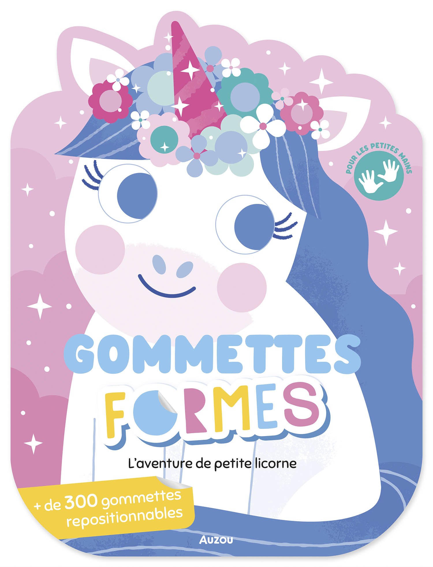 Gommettes formes - coucou petite licorne