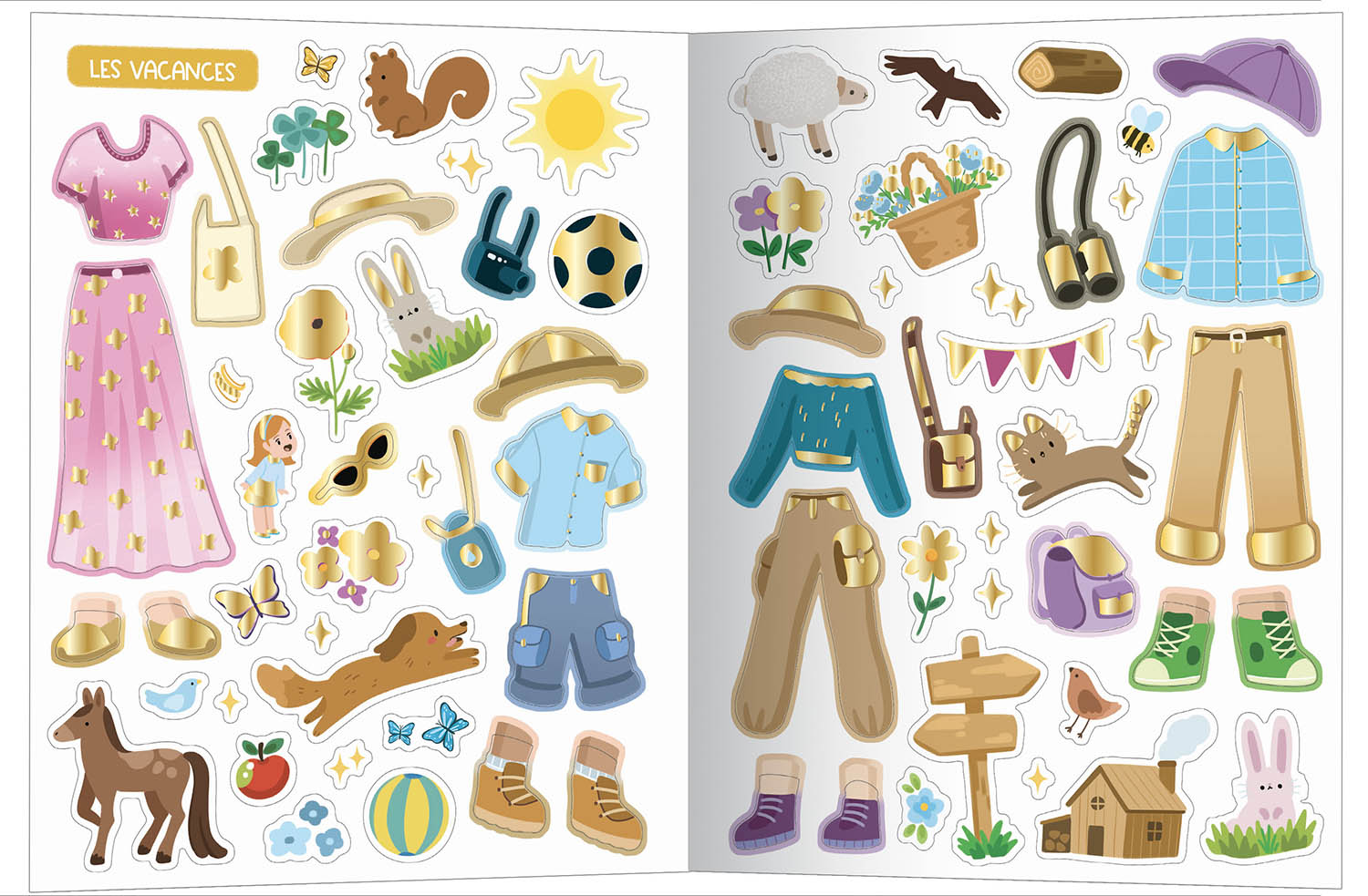 500 Autocollants Créatifs Vacances