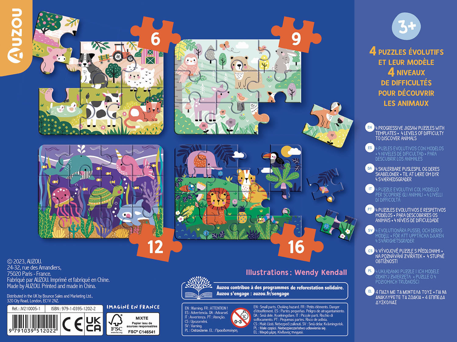Mes puzzles de 12 pièces