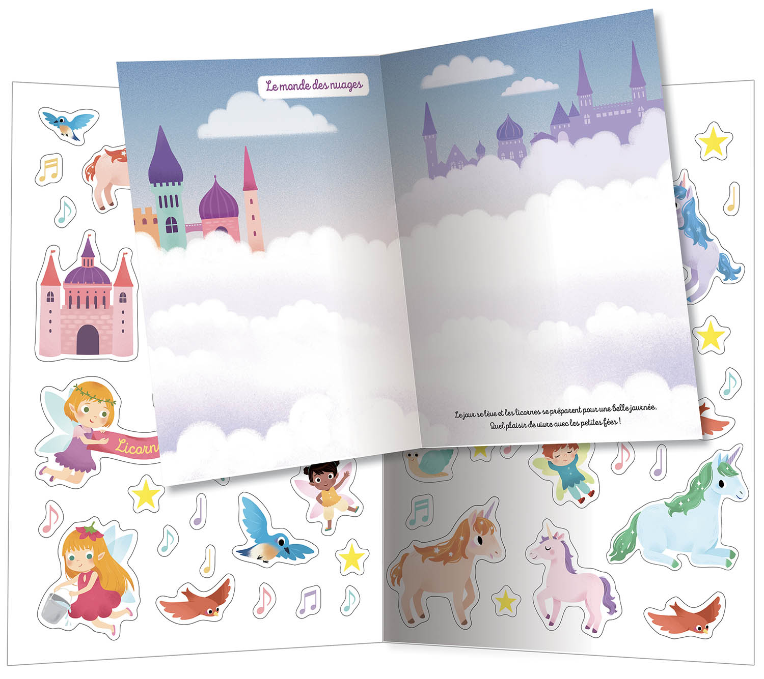 500 autocollants : chevaux et licornes