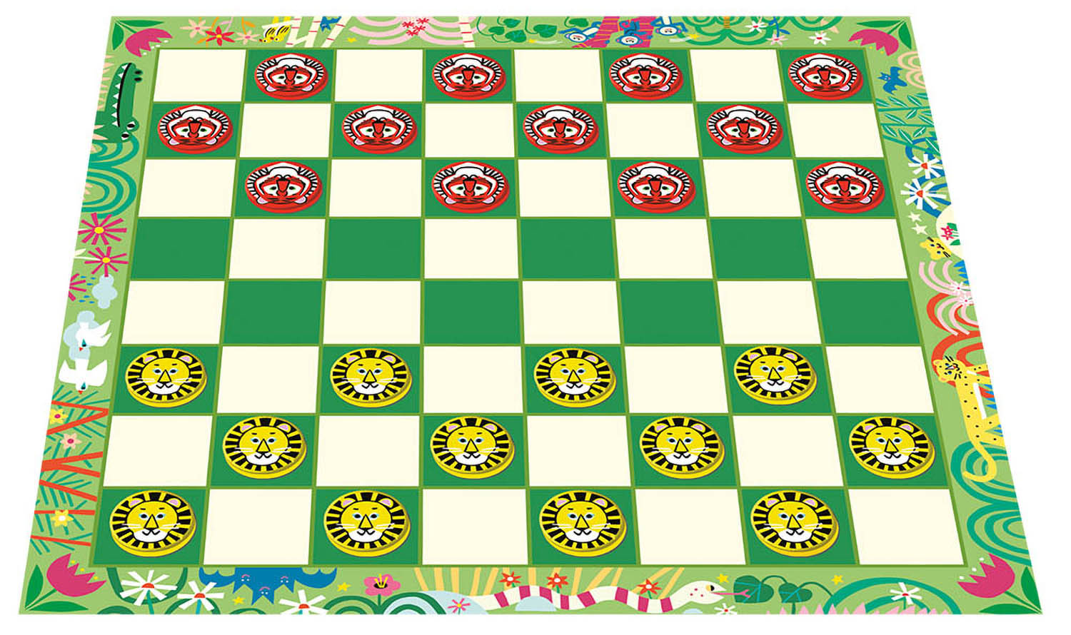 JEU DE DAMES - LE DUEL DES FELINS