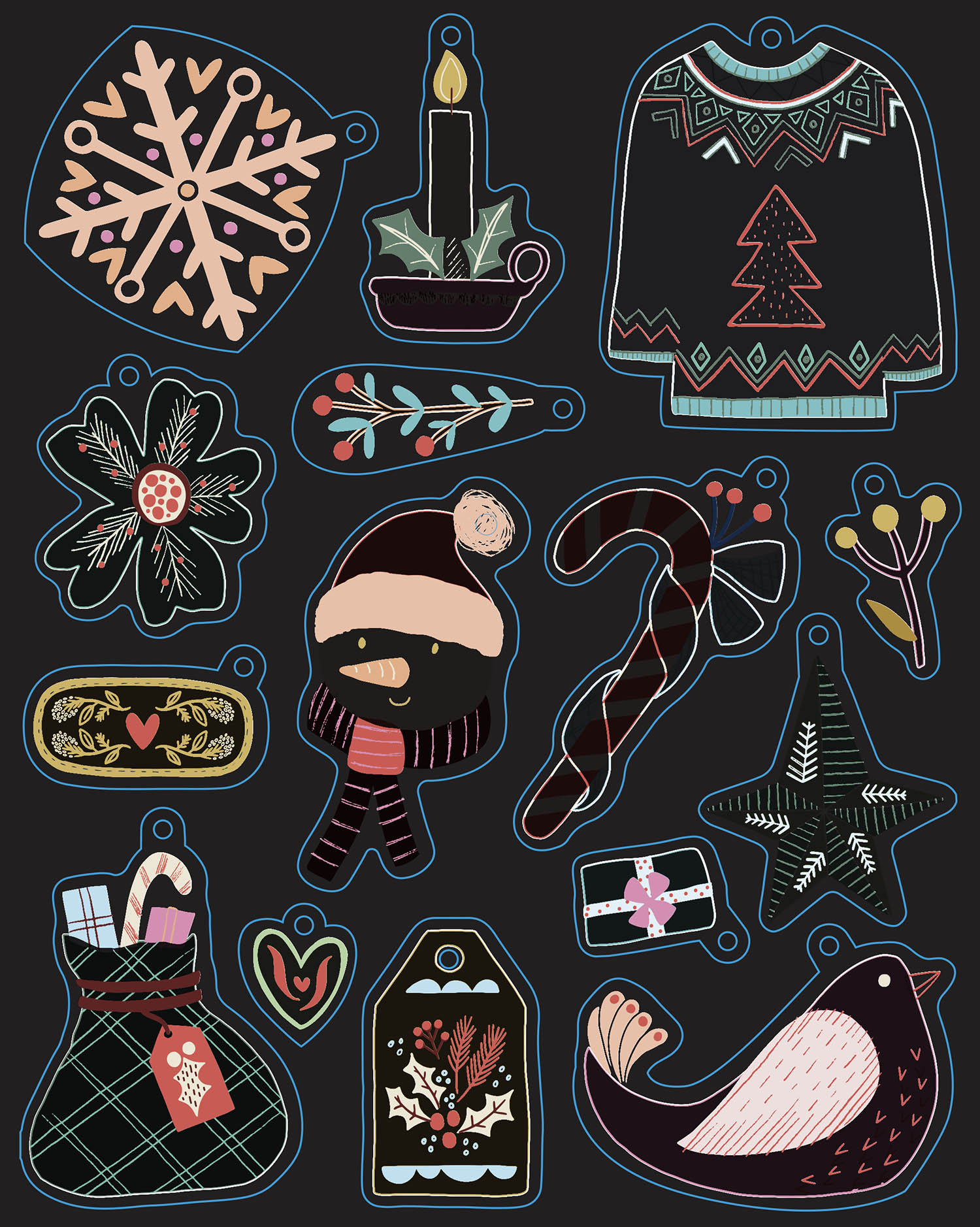 Mes Jolies Décorations À Pailleter Et À Gratter - Hiver Magique