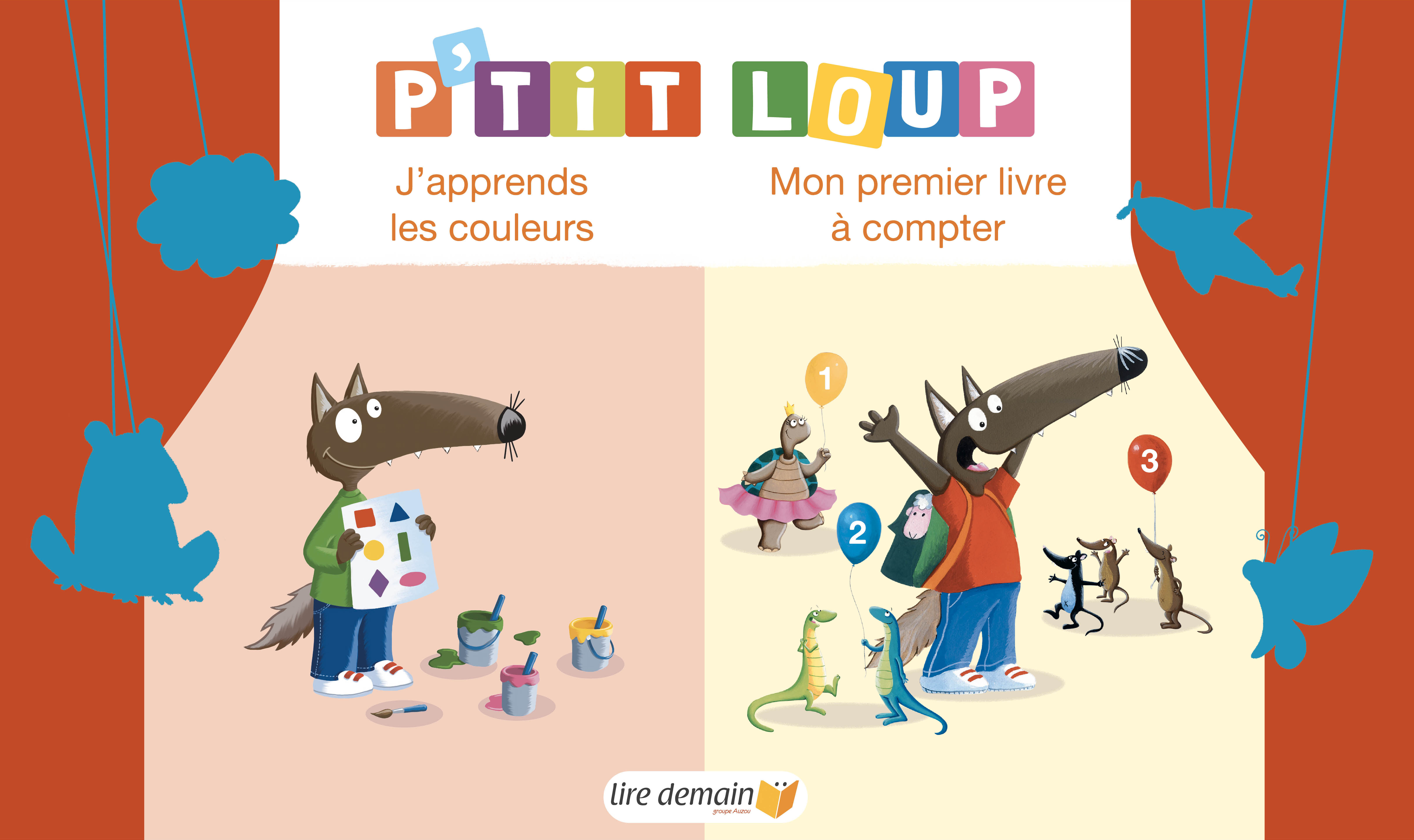 Kamishibaï - P'tit Loup - J'apprends Les Couleurs + Mon Premier Livre À Compter