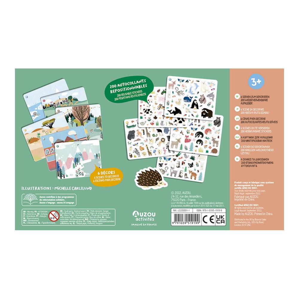 200 AUTOCOLLANTS ANIMAUX