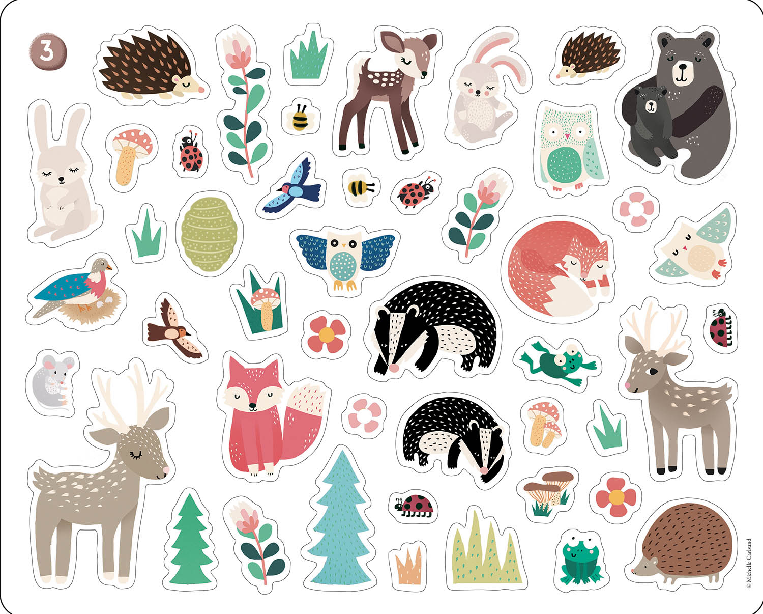 200 Autocollants Animaux