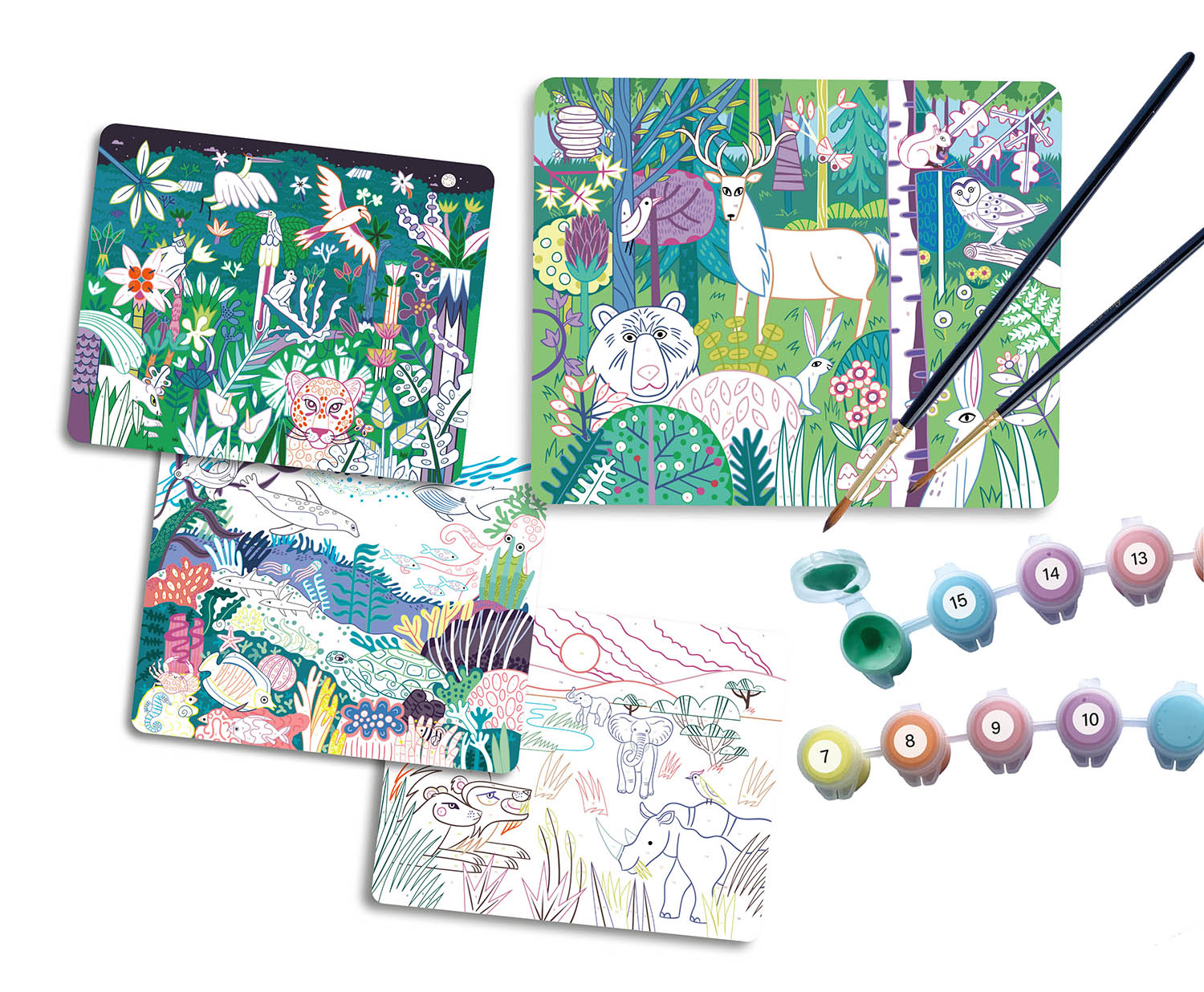 Mon Coffret D'artiste - Mes 4 Peintures Au Numéro