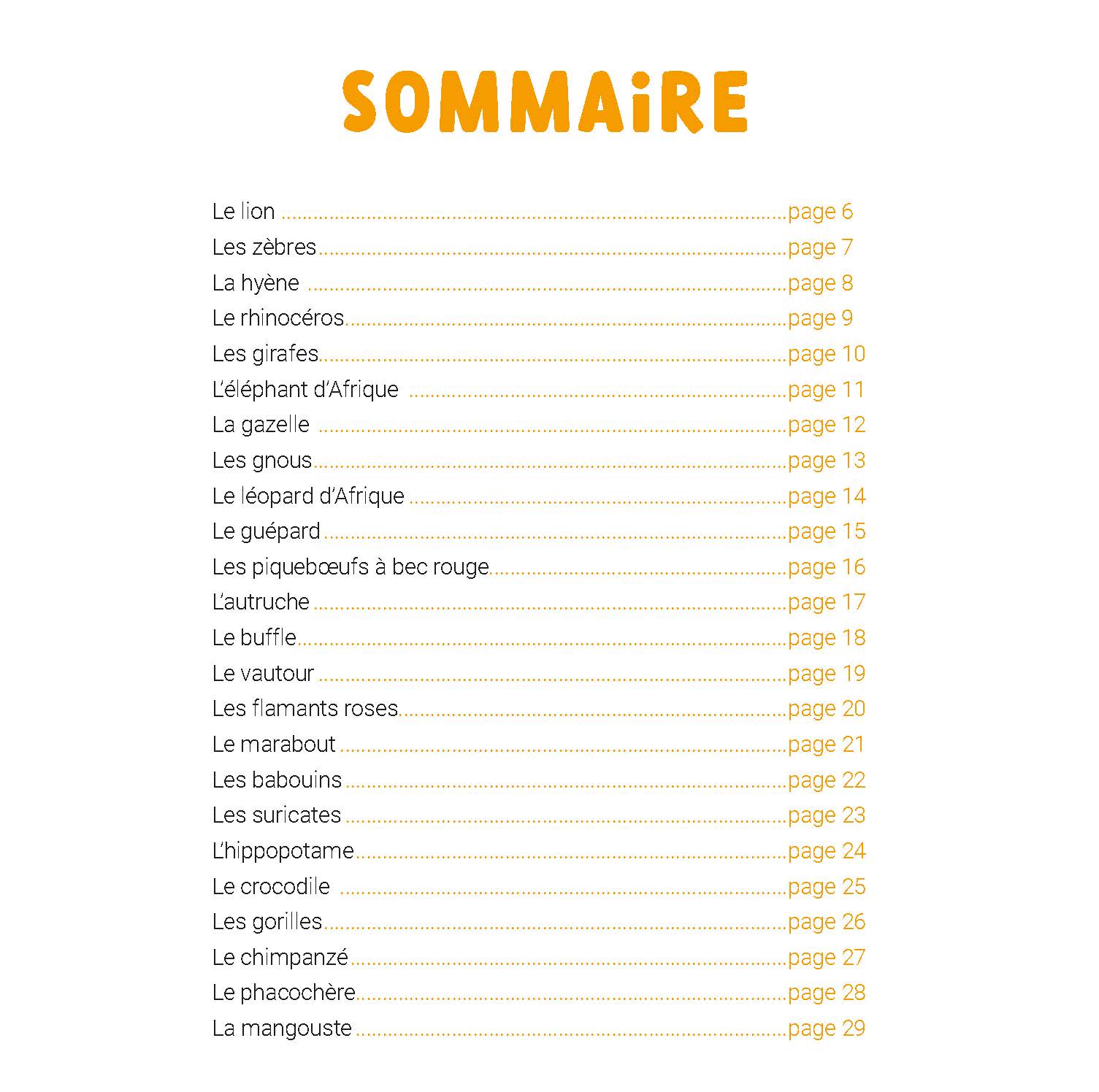 Mon Premier Doc Photo  - Les Animaux De La Savane