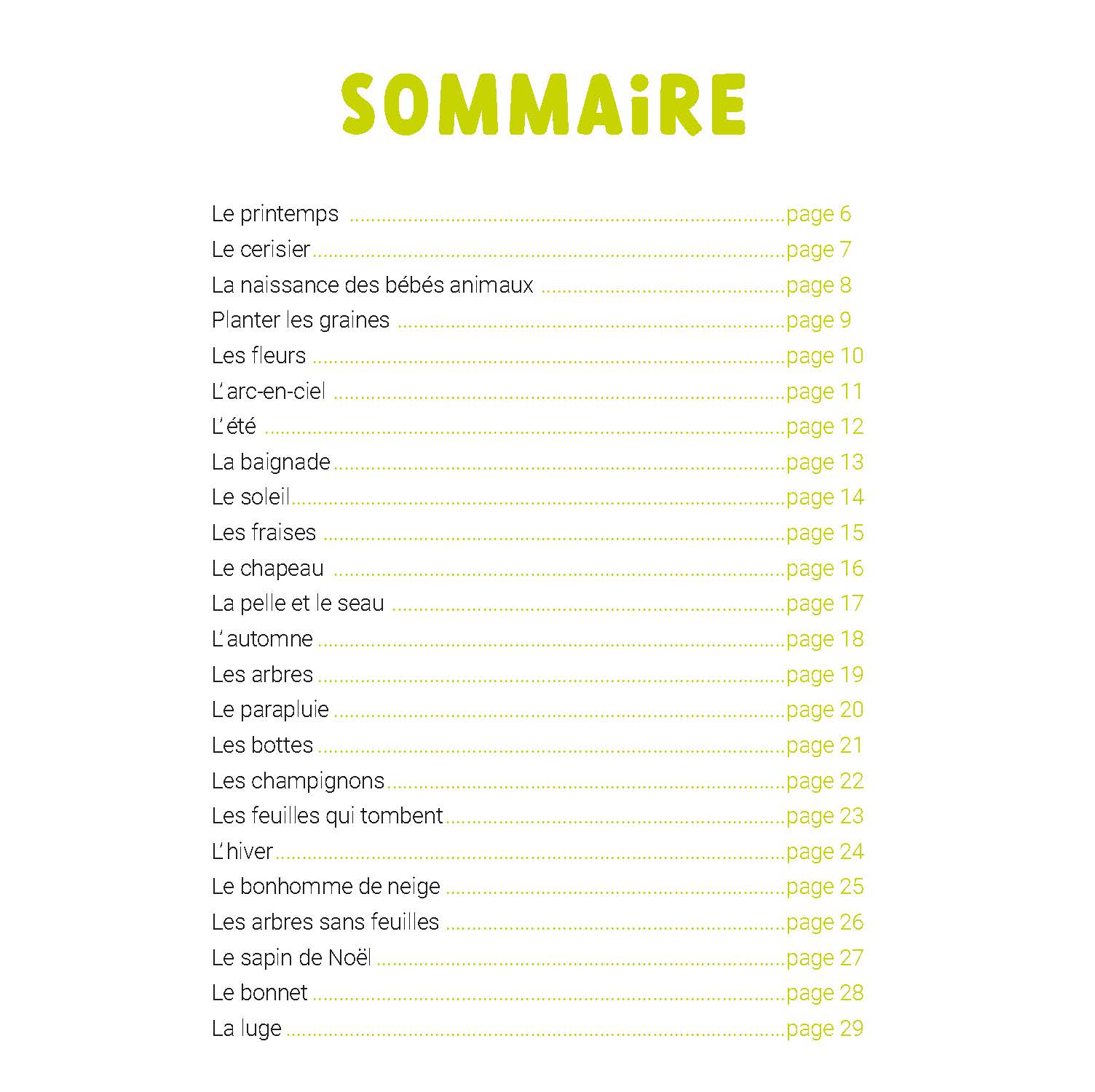 Mon Premier Doc Photo  - Les Saisons