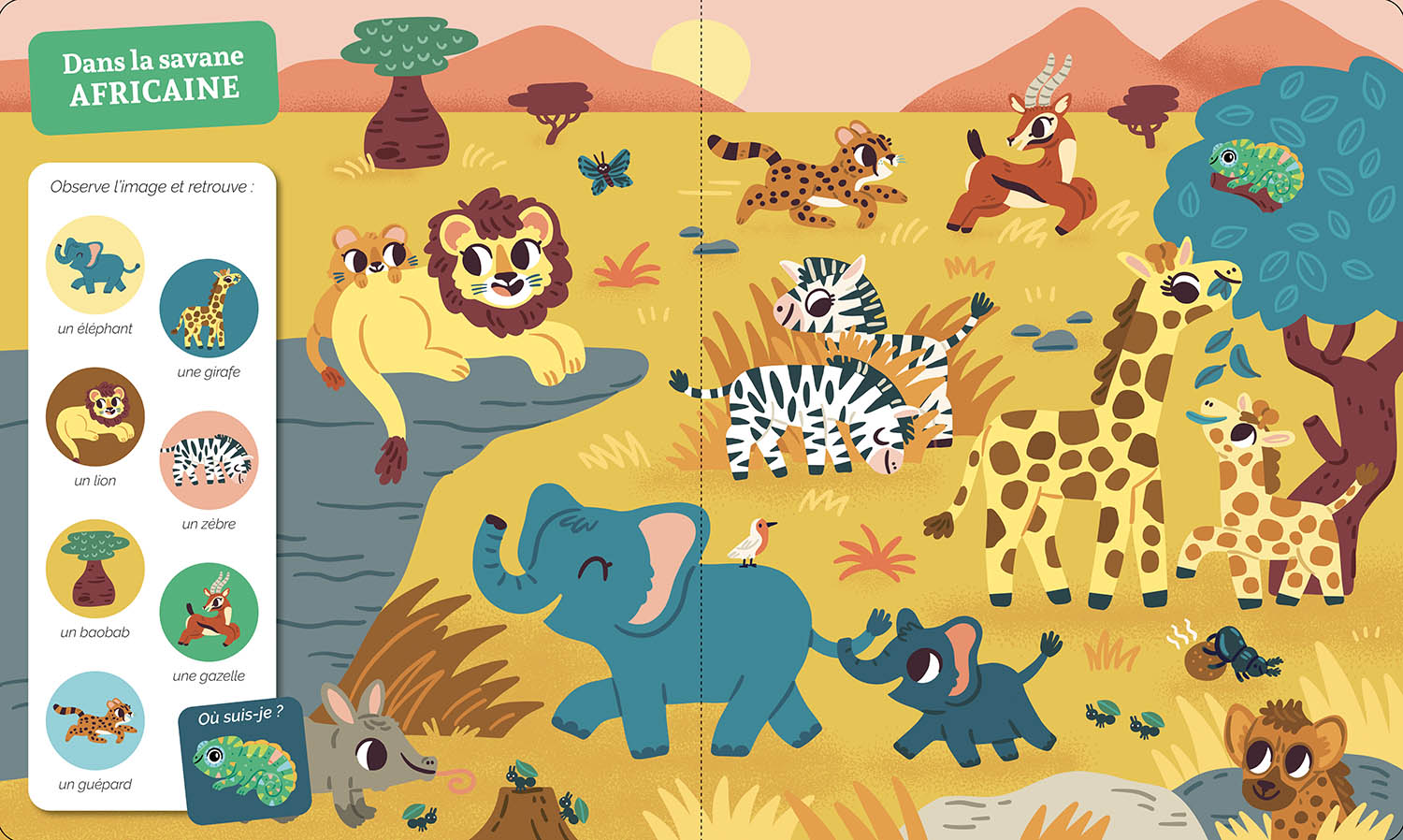CHERCHE & TROUVE - LA JUNGLE ET LA SAVANE