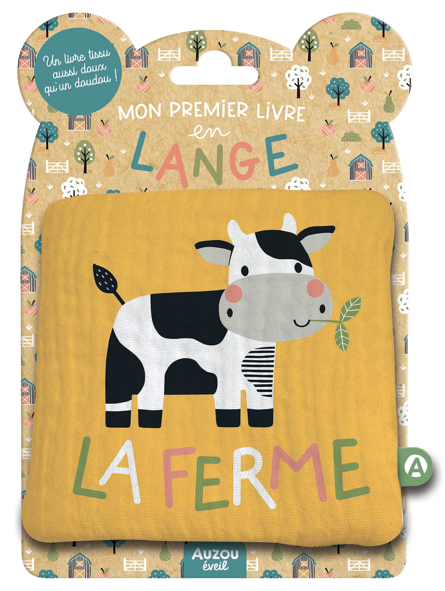 Mon Premier Livre Tissu En Lange - La Ferme Mon Premier Livre Tissu En Lange - La Ferme