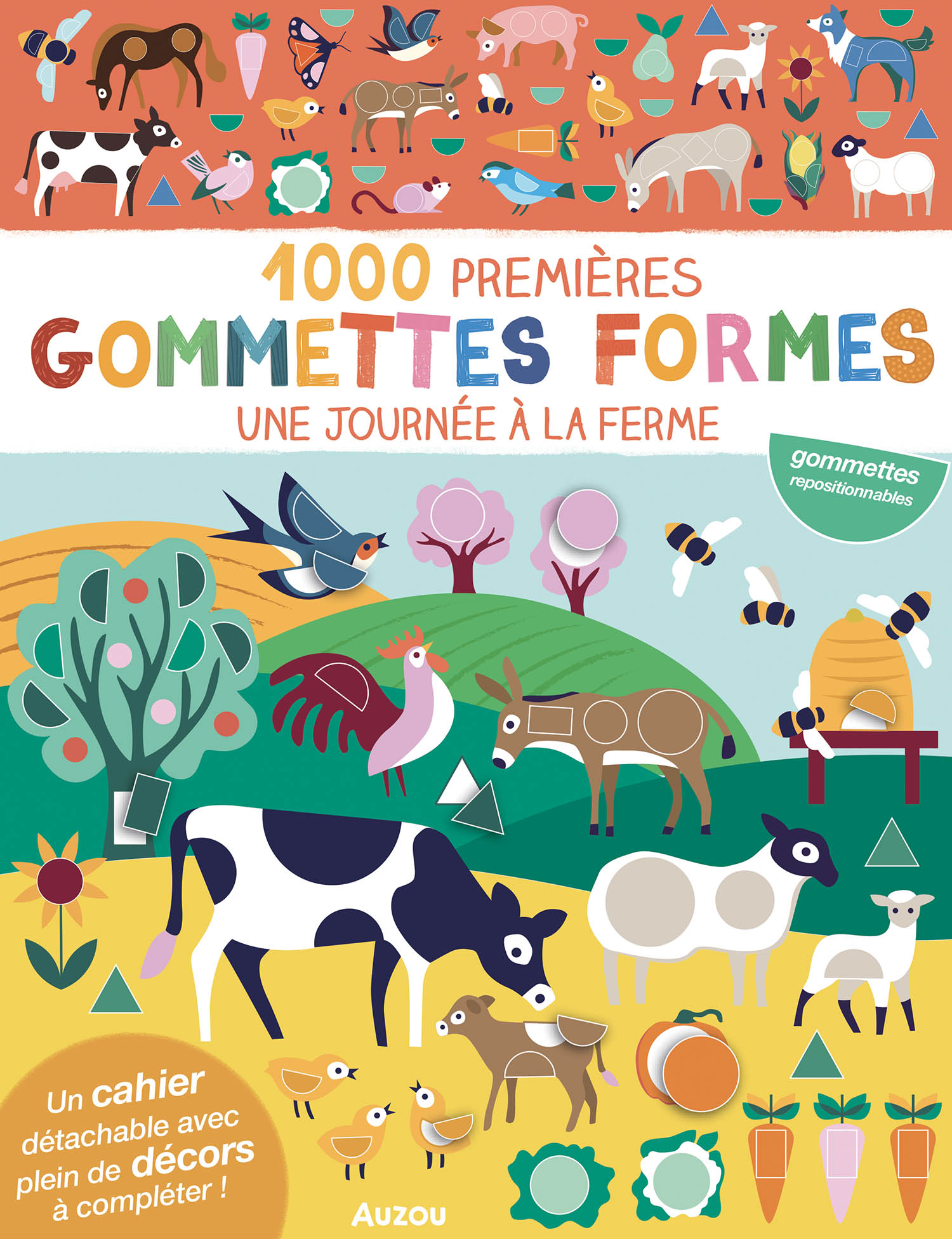 Mes Tout Premiers Autocollants - 1000 Premières Gommettes Formes - Une Journée À La Ferme Mes Tout Premiers Autocollants - 1000 Premières Gommettes Formes - Une Journée À La Ferme