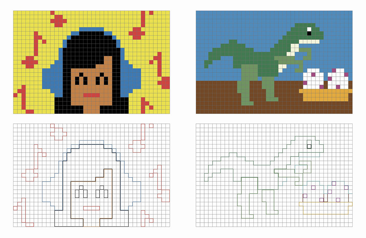 Mes grands coloriages - Pixels 2 Mes grands coloriages - Pixels 2