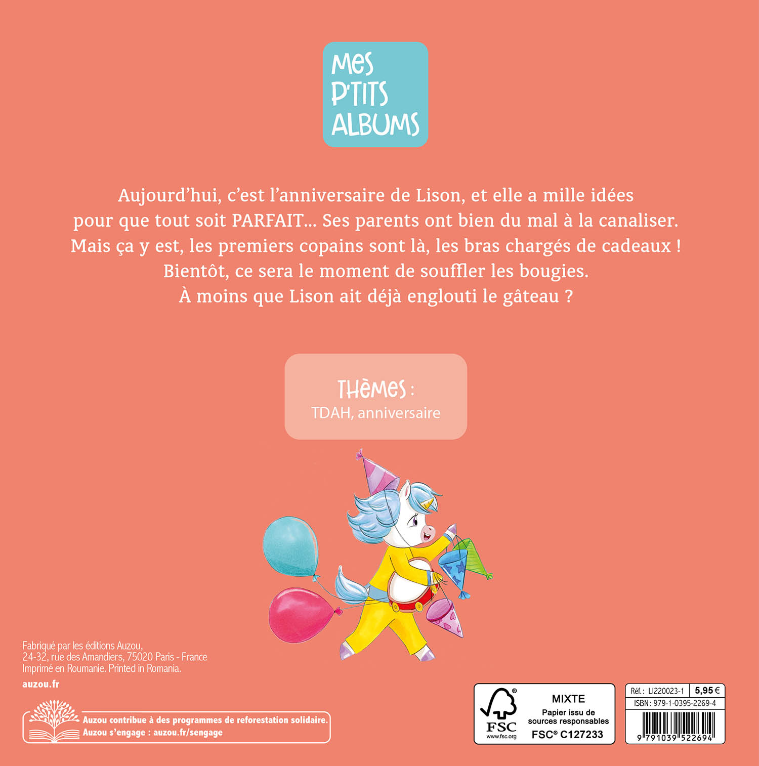 LISON LA LICORNE - UN ANNIVERSAIRE DU TONNERRE LISON LA LICORNE - UN ANNIVERSAIRE DU TONNERRE