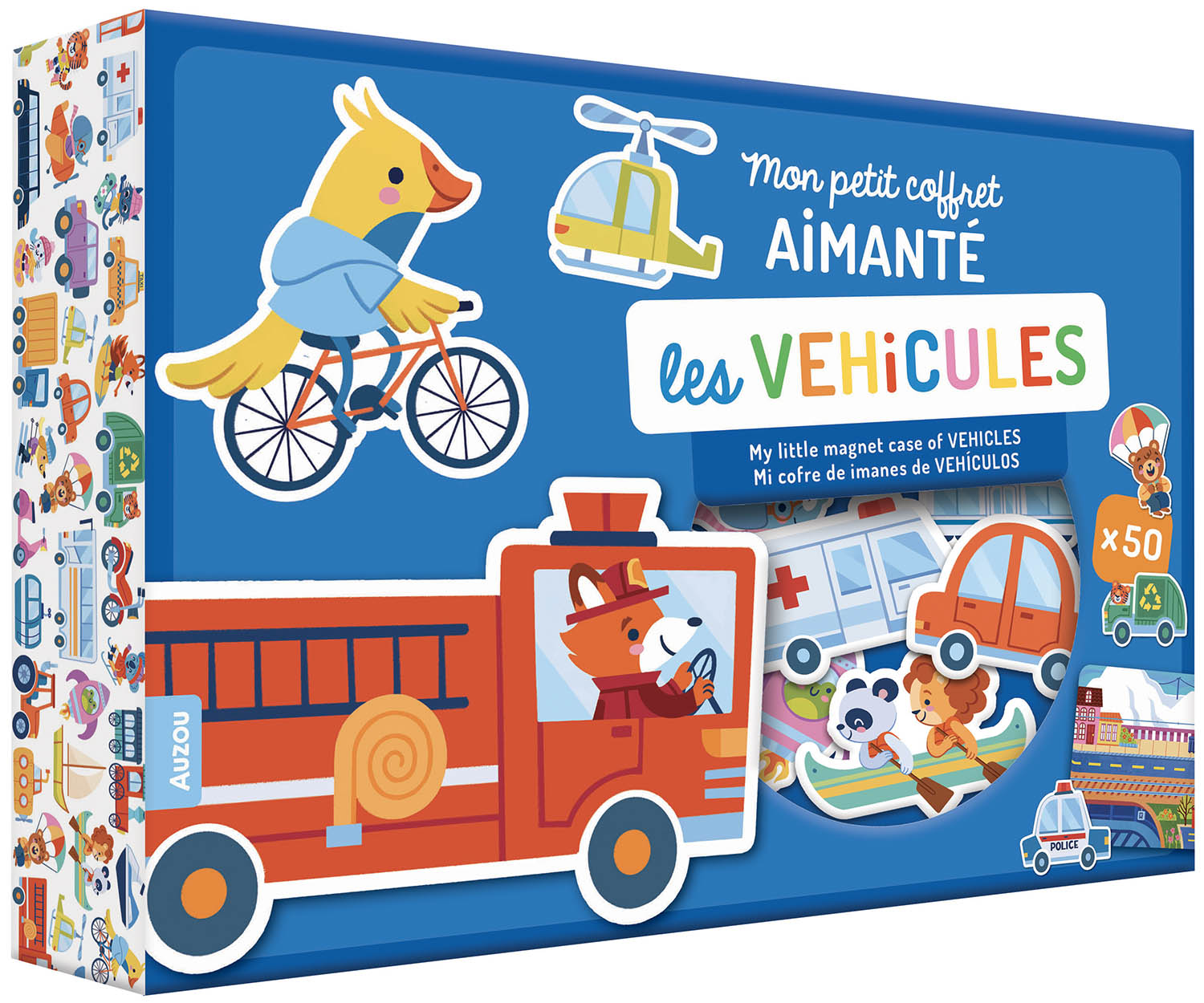 MON PETIT COFFRET AIMANTE - LES VEHICULES