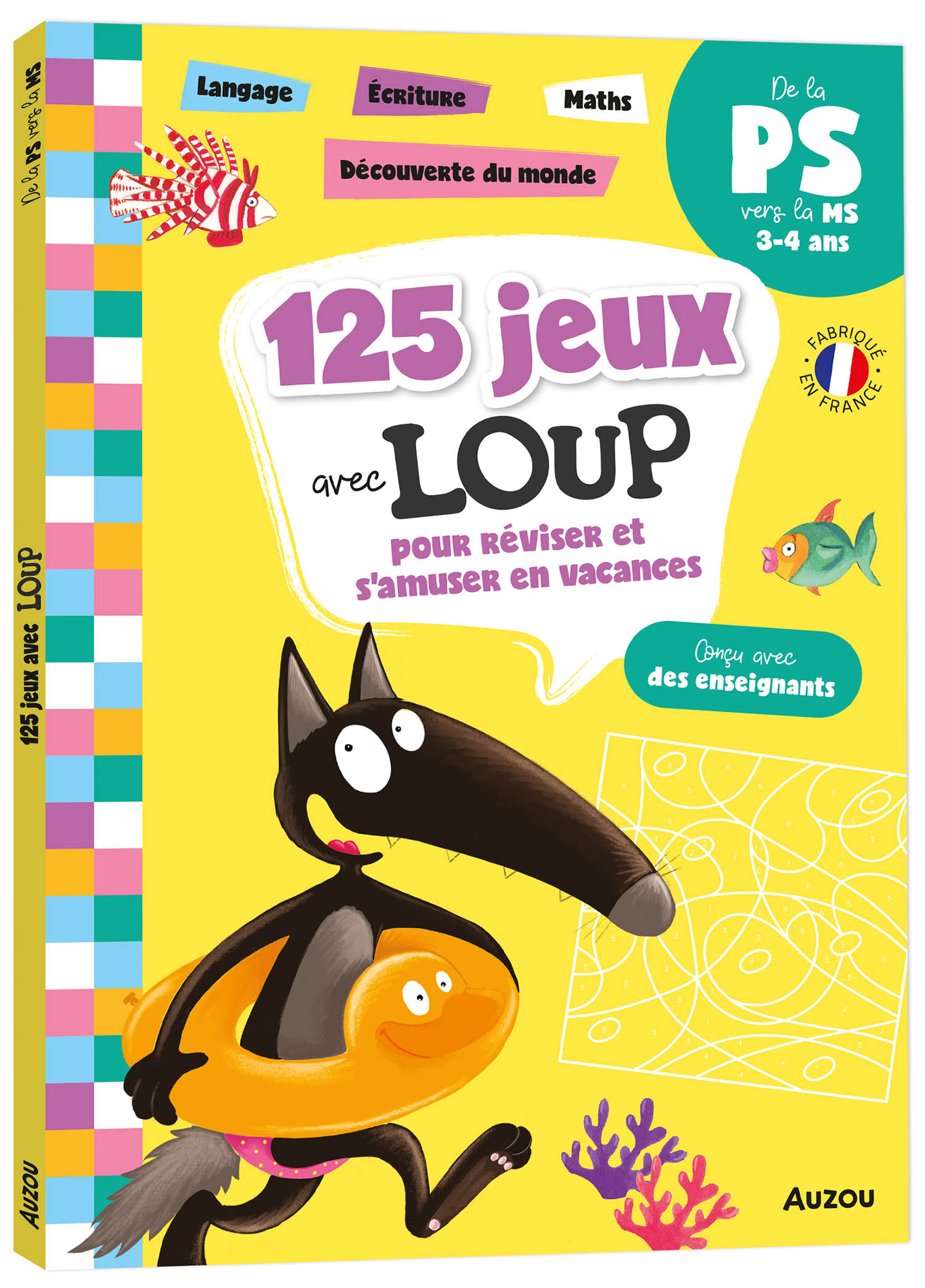 125 Jeux Avec Loup De La Ps À La Ms - Cahier De Vacances 2025 125 Jeux Avec Loup De La Ps À La Ms - Cahier De Vacances 2025