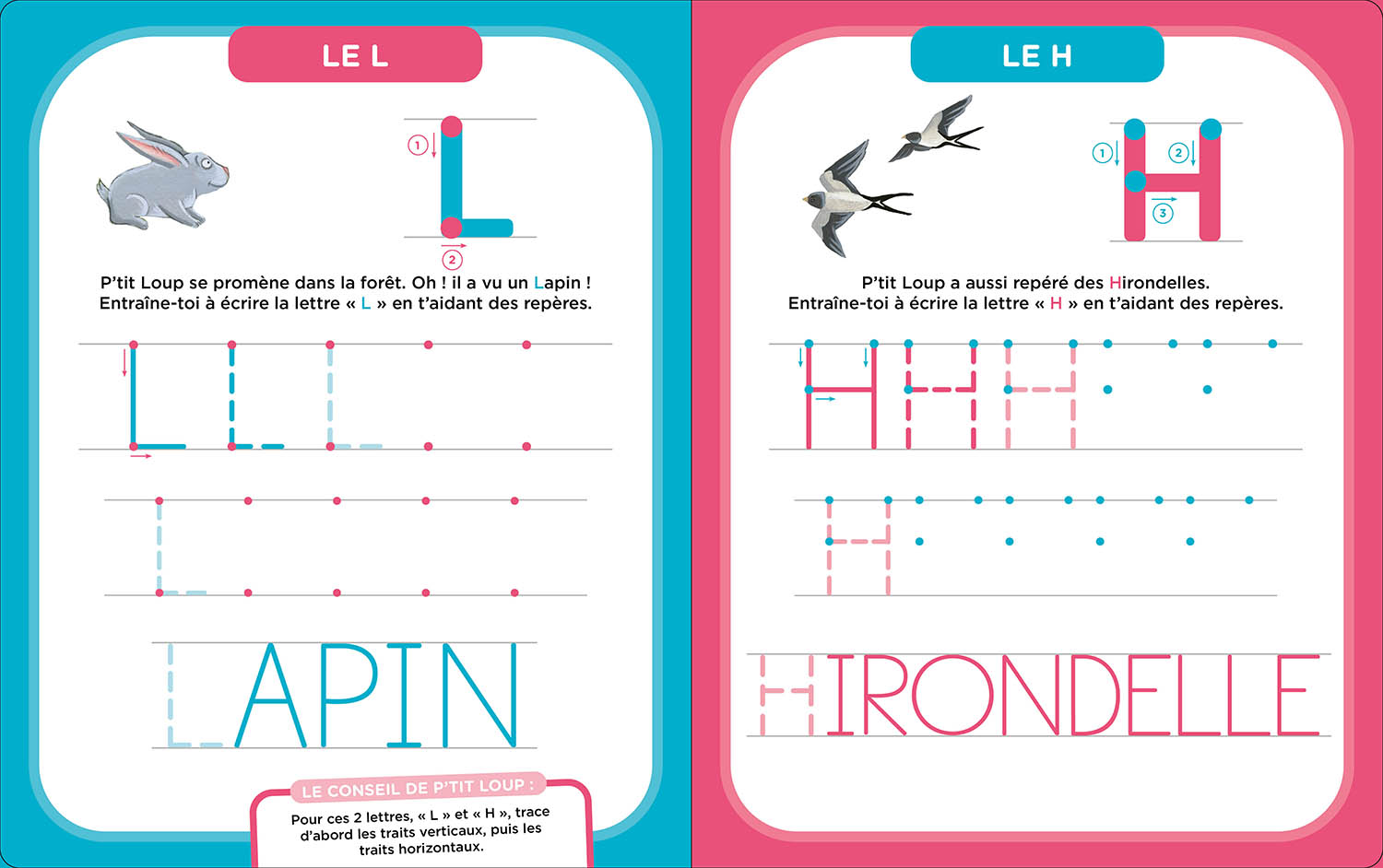 Mes Activités Effaçables P'tit Loup - Lettres Bâtons