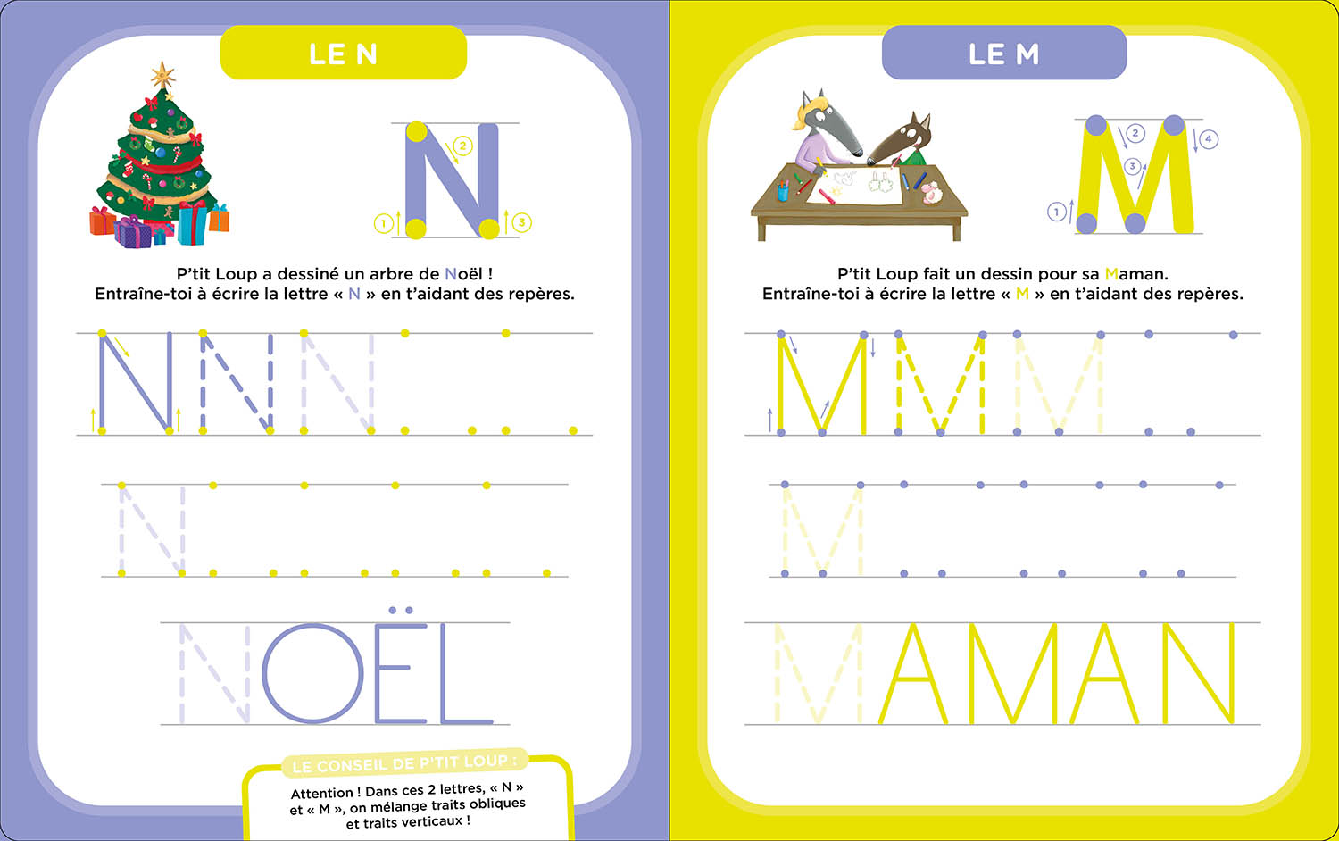 Mes Activités Effaçables P'tit Loup - Lettres Bâtons