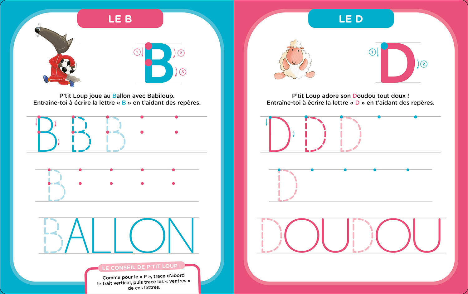 Mes Activités Effaçables P'tit Loup - Lettres Bâtons Mes Activités Effaçables P'tit Loup - Lettres Bâtons