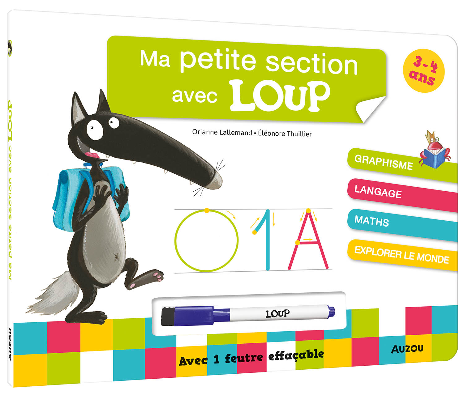 Ma petite section avec Loup - Livre-ardoise NE