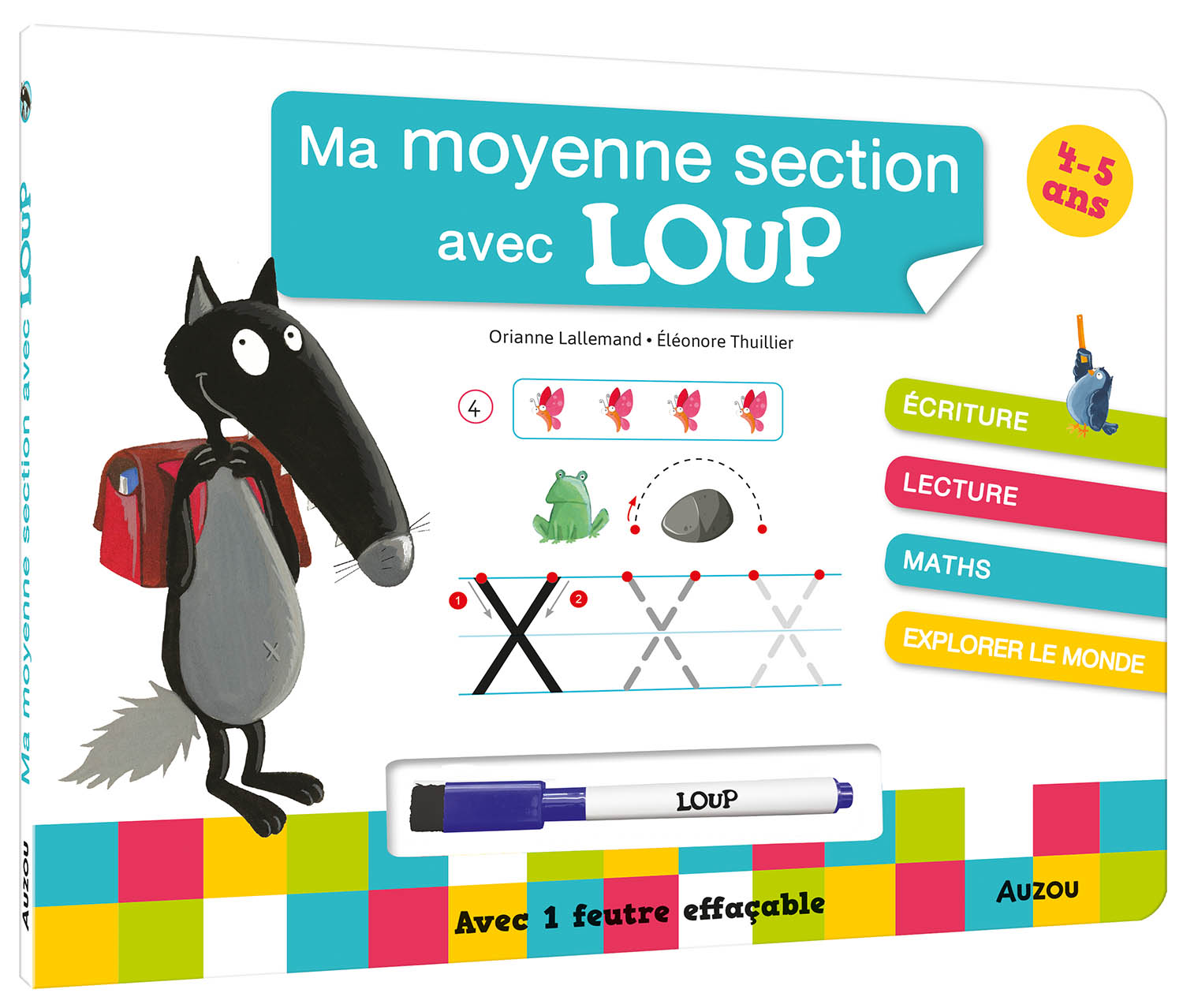 Ma Moyenne Section Avec Loup - Livre-Ardoise Ma Moyenne Section Avec Loup - Livre-Ardoise