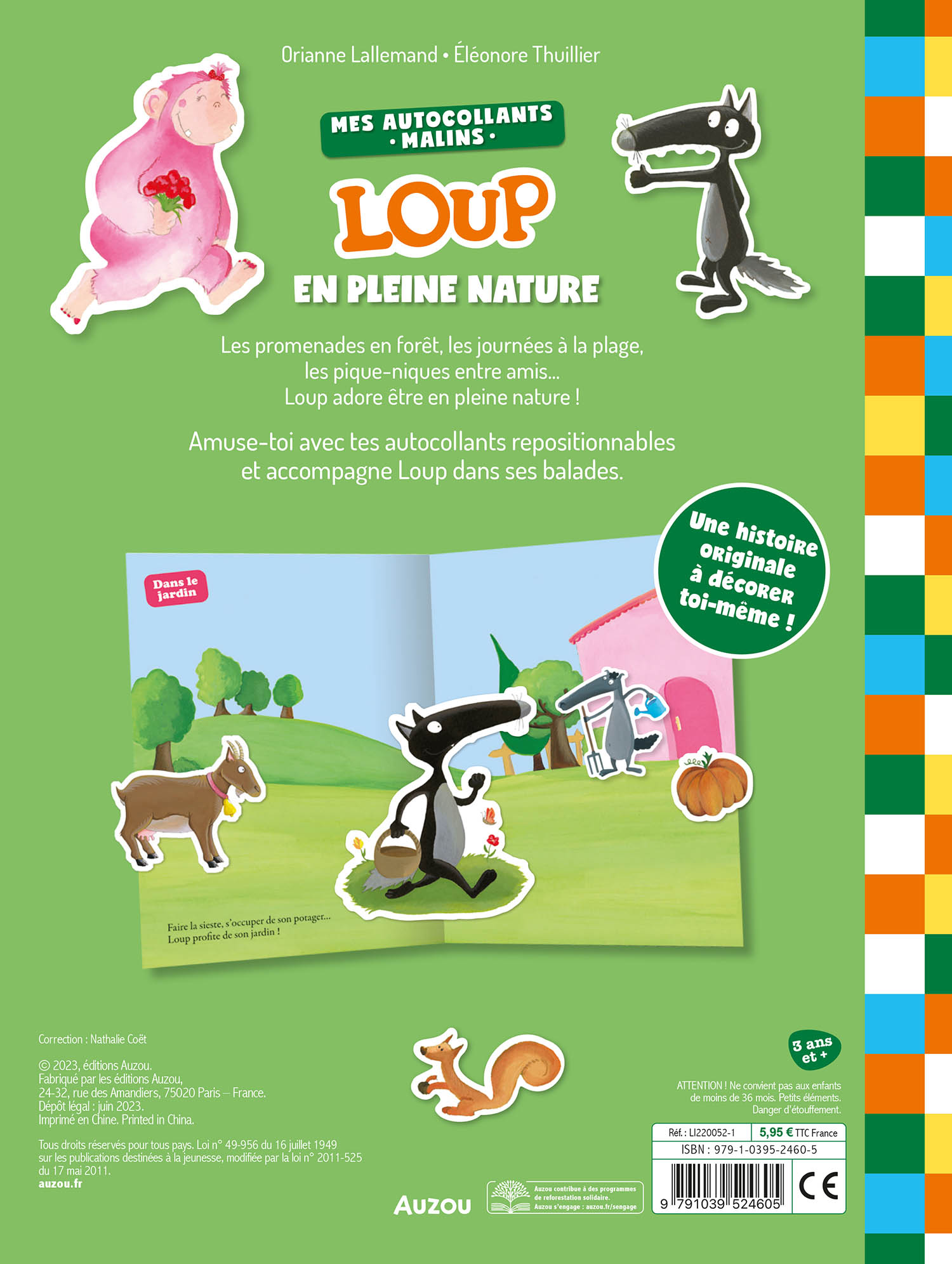 Mes Autocollants Malins - Loup - En Pleine Nature Mes Autocollants Malins - Loup - En Pleine Nature