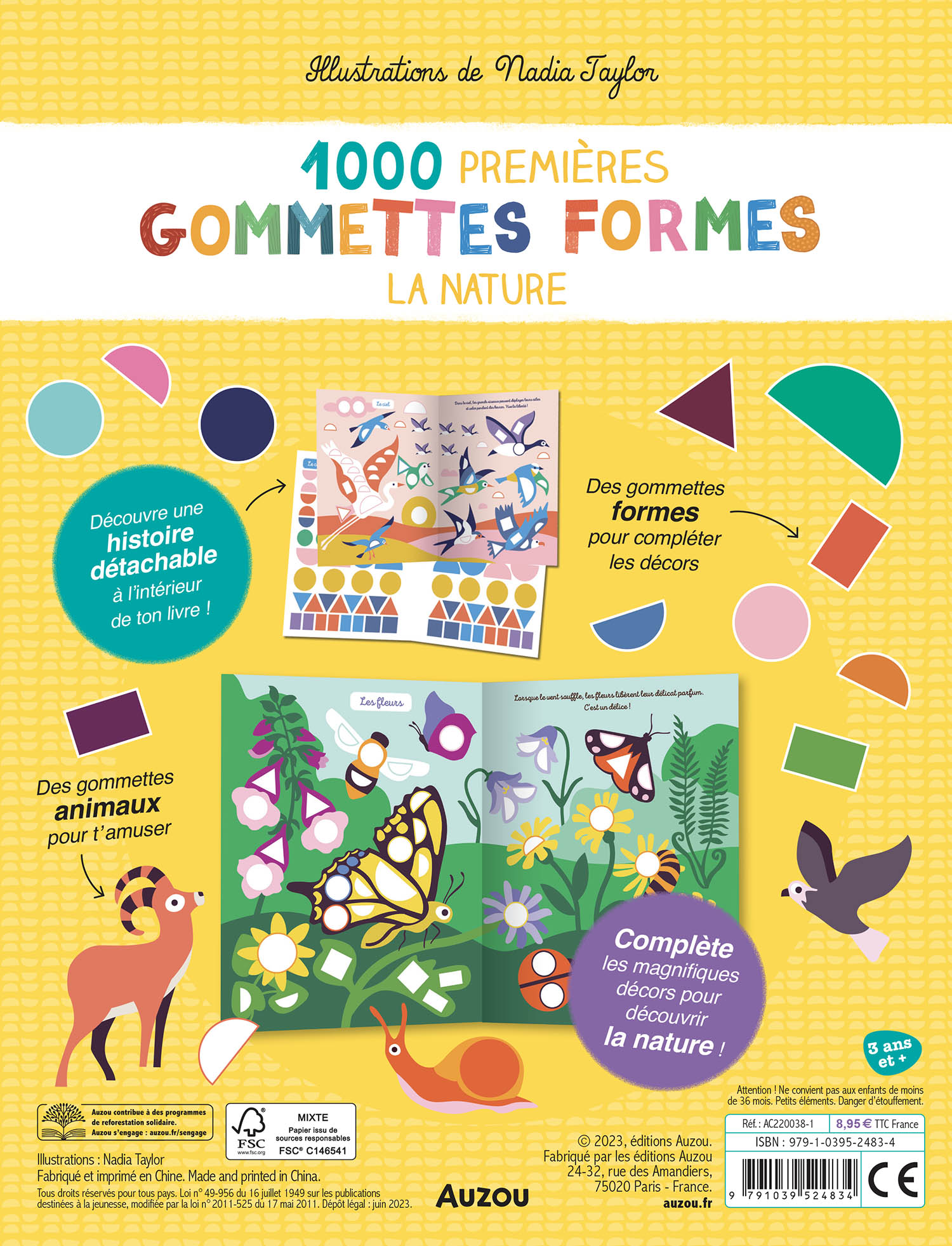 1000 gommettes formes - Nature