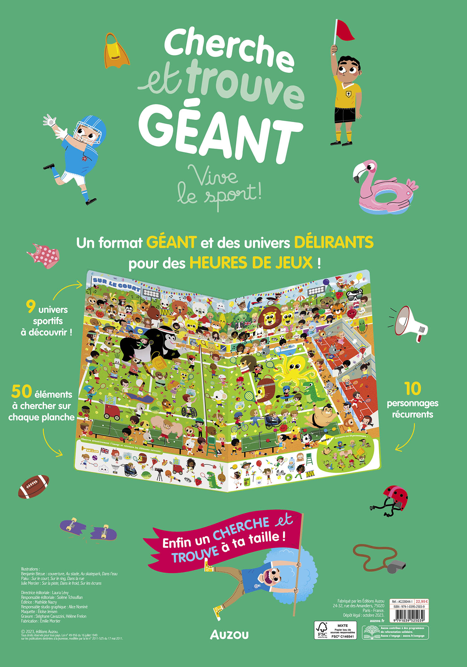 CHERCHE ET TROUVE GEANT - VIVE LE SPORT !