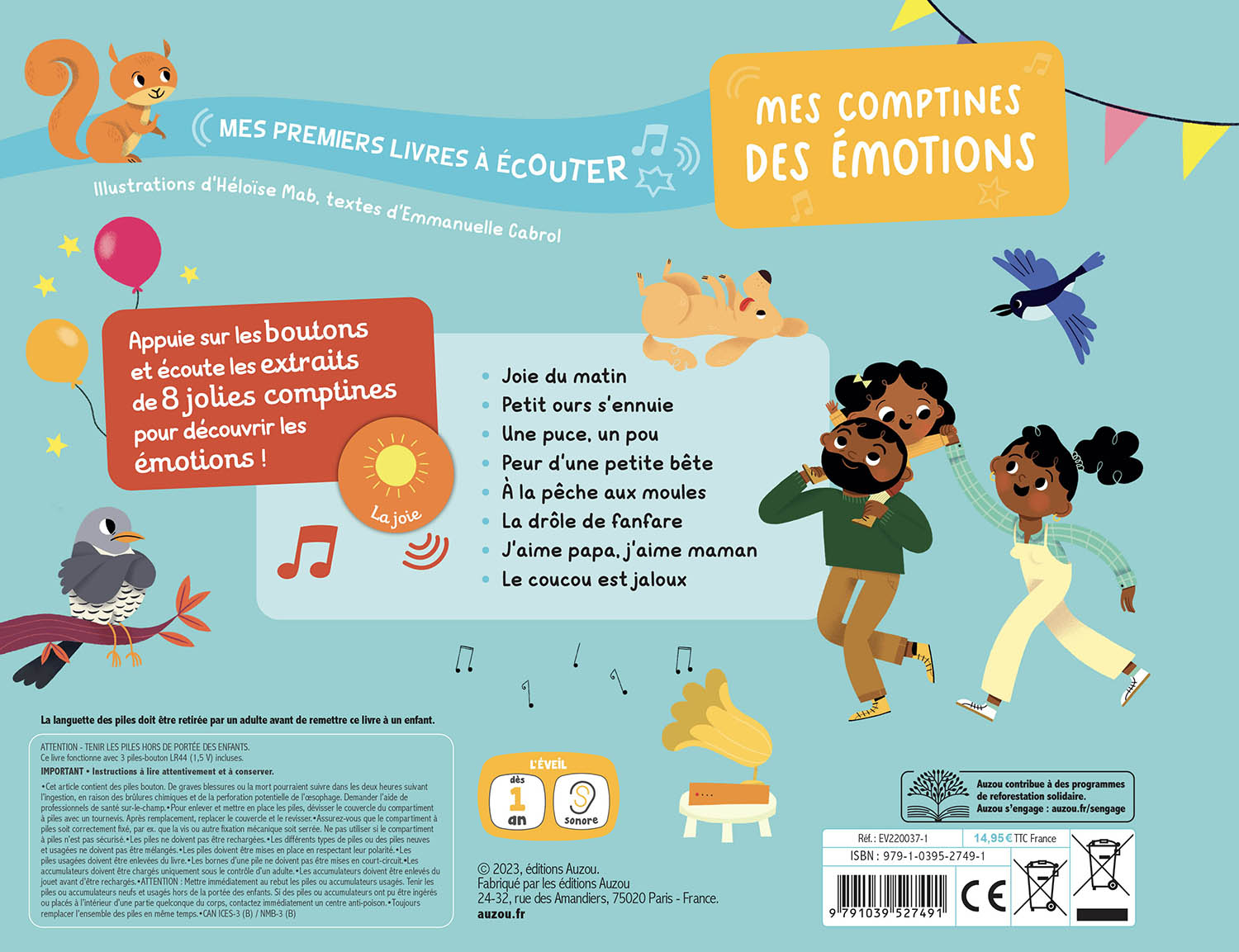 Mes Premiers Livres À Écouter - Mes Comptines Des Émotions